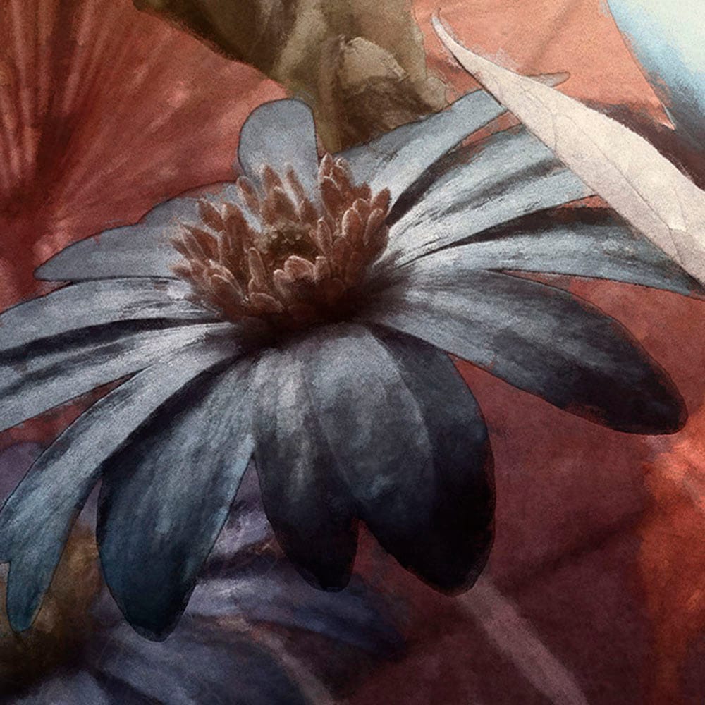 Komar Wandtattoo »selbstklebendes Vlies - Flemish Flowers - Größe 125 x 125 cm«, (1 St.), rund und selbstklebend