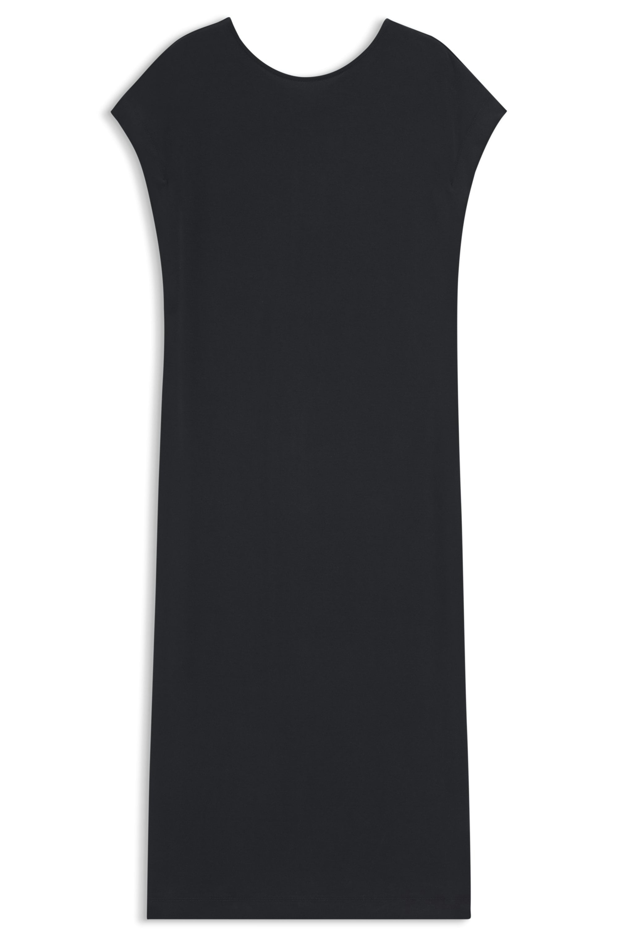 BOSS ORANGE Midikleid »Endra Premium Damenmode« mit Knotendetail, gerade geschnitten