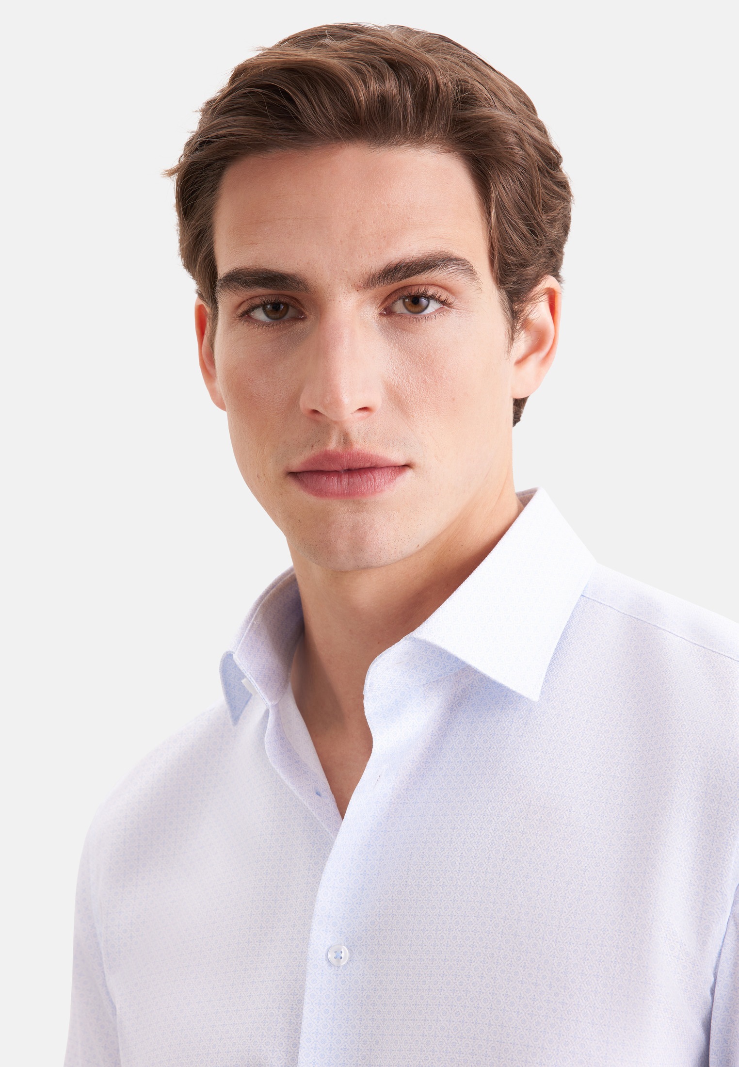 seidensticker Businesshemd »Schwarze Rose« Slim 1/1 Kentkragen Druck