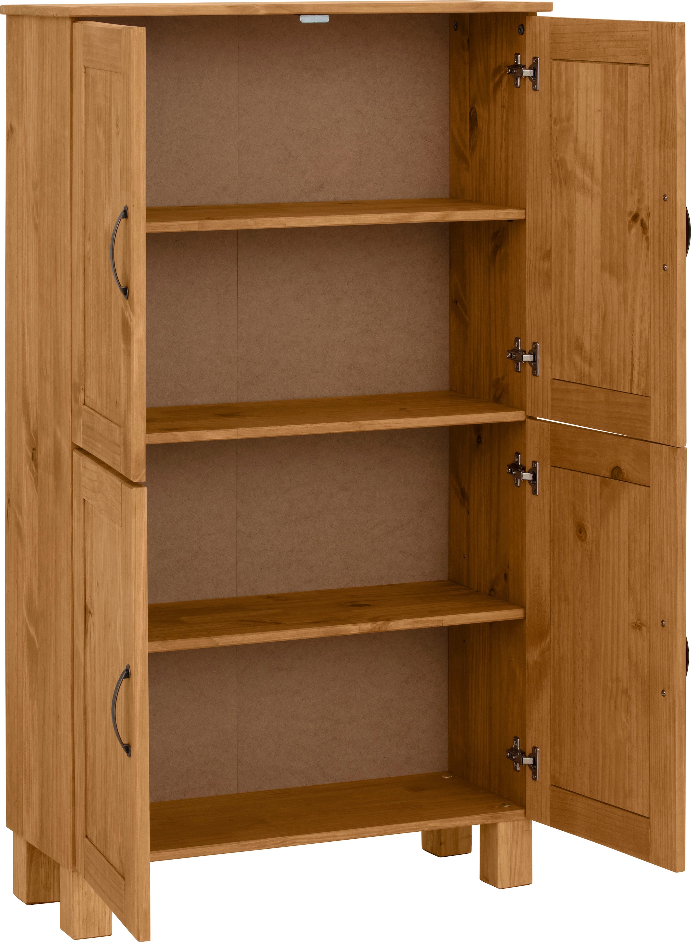 Home affaire Midischrank »Rodby«, FSC®-zertifiziertes Massivholz, Breite 75cm, Höhe 130cm