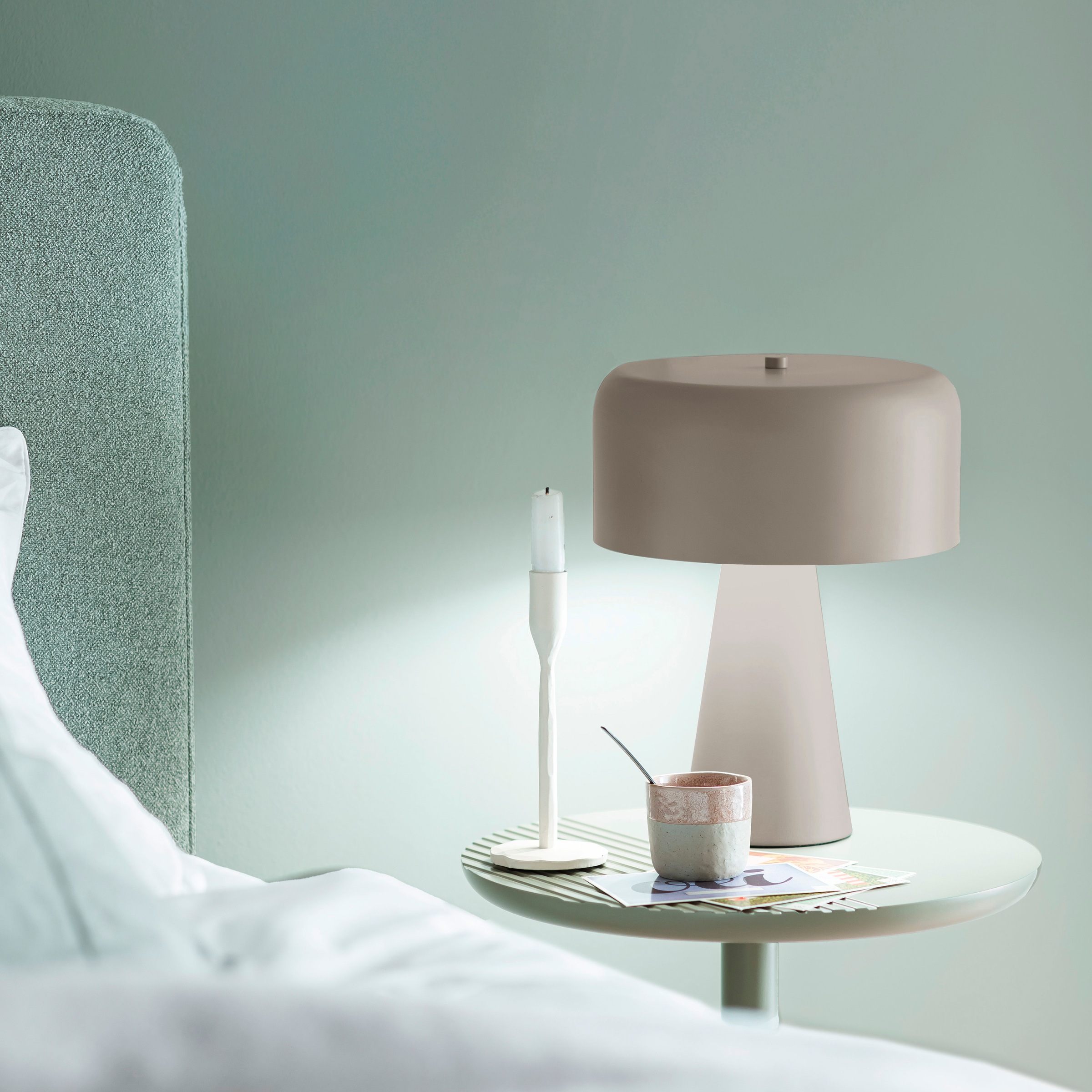 SCHÖNER WOHNEN-Kollektion LED Tischleuchte »PENTO« E27 1 Stk. SCHÖNER WOHNEN Kollektion, Schnurschalter, Downlight