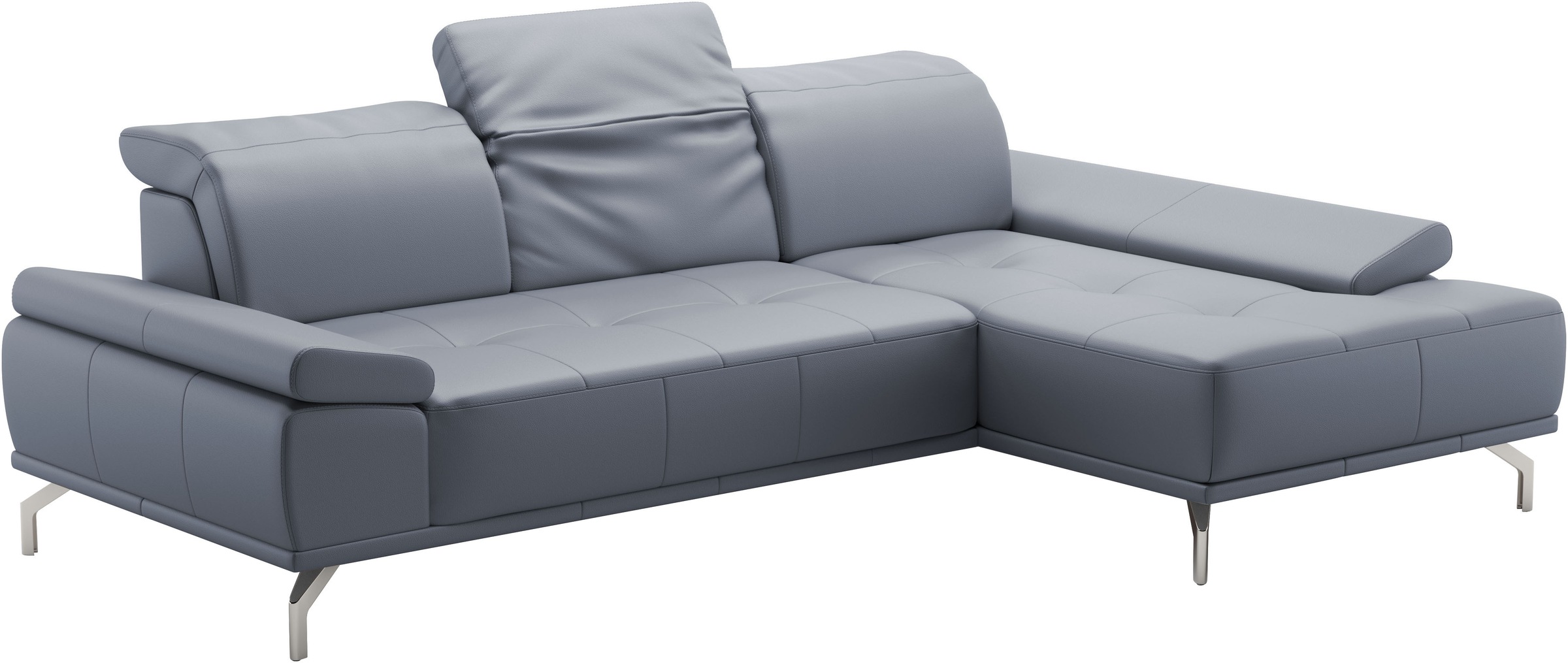 Places of Style Ecksofa »Caluna«, Inkl.Sitztiefenverstellung, wahlweise mit Kopf- und Armteilverstellung