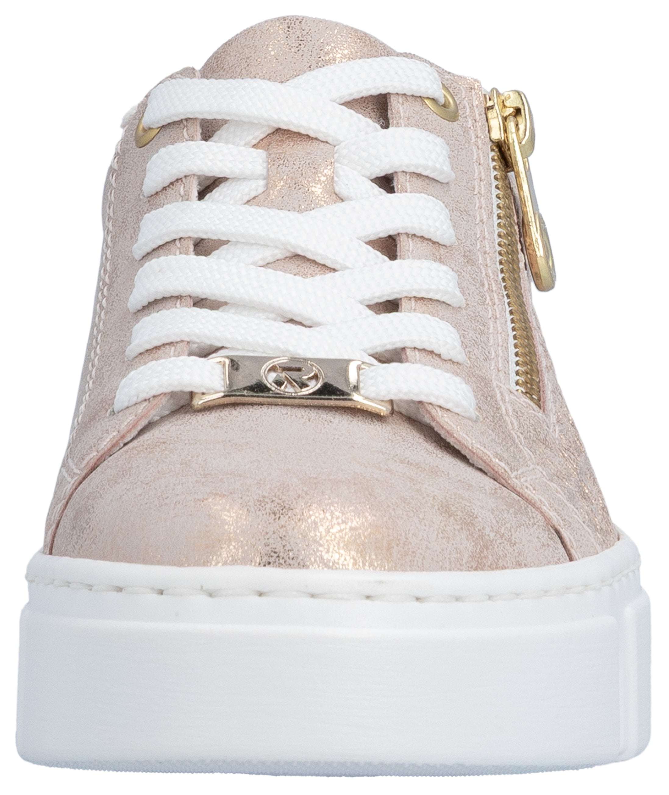 Rieker Plateausneaker  , Freizeitschuh, Halbschuh, Schnürschuh mit Reißverschluss