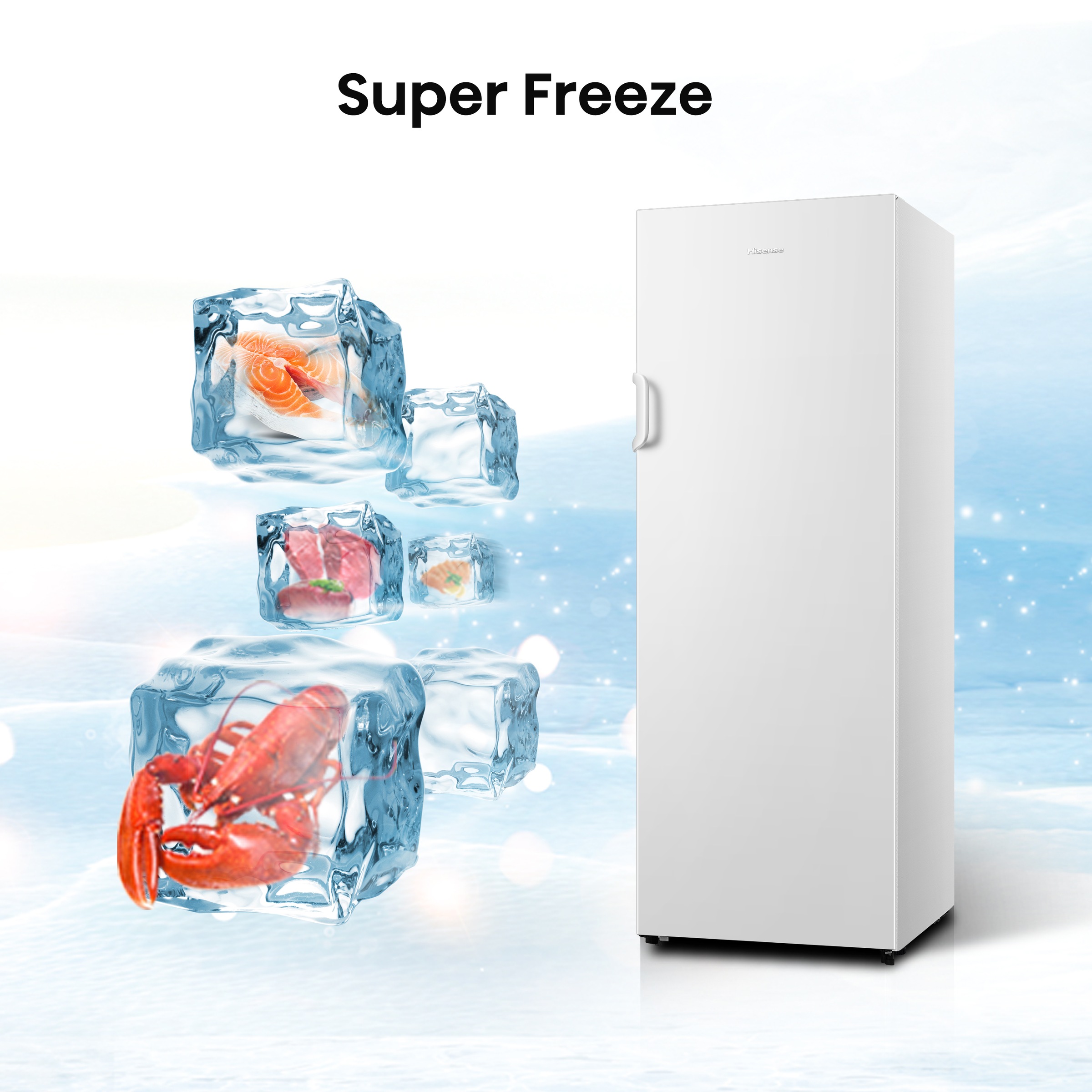 Hisense Gefrierschrank »FV191N4AW2«, 143,4 cm hoch, 55 cm breit