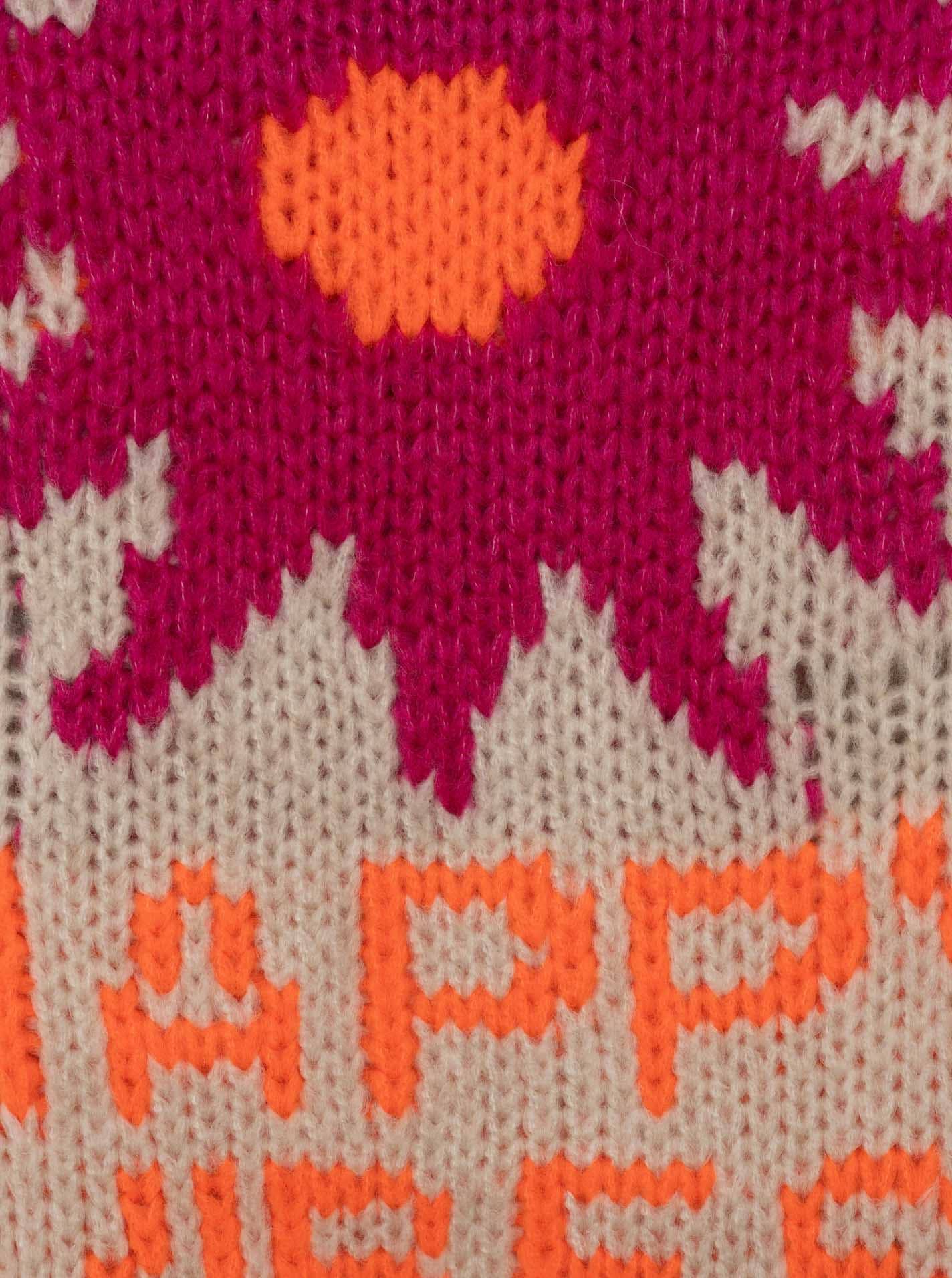 Zwillingsherz Cardigan »"Happy Vibes"« Knopfleiste, großes Motiv mit Blume und Schrift hinten, One Size