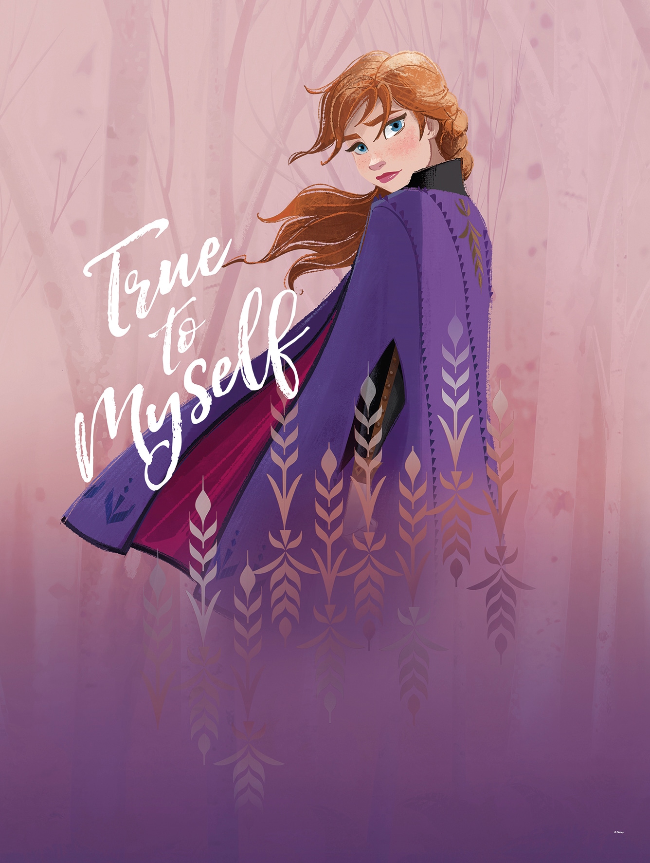 Poster »Frozen Anna True to Myself«, Disney, (1 St.), Kinderzimmer, Schlafzimmer,...