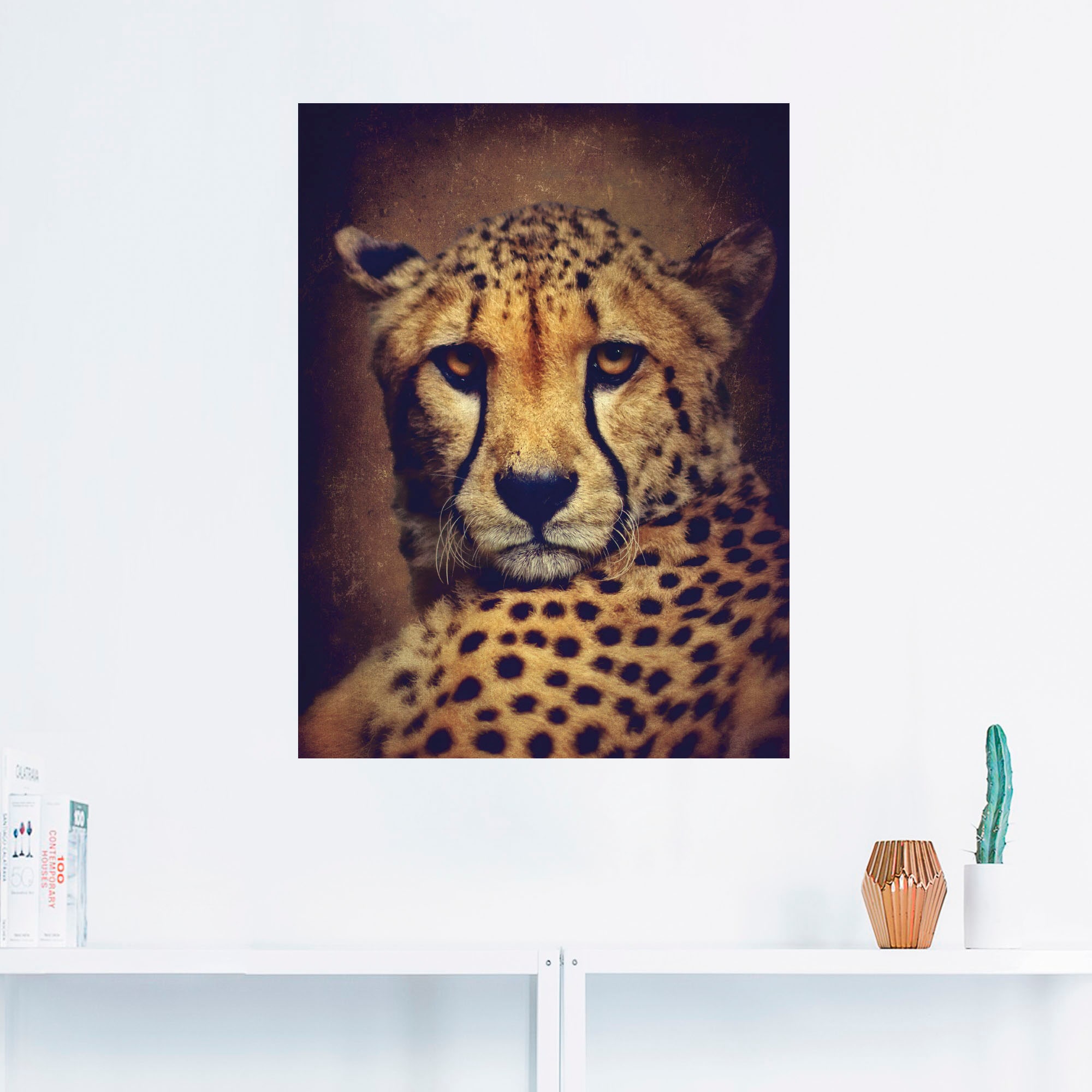 Artland Wandbild »Gepard«, Wildtiere, (1 St.), als Leinwandbild,  Wandaufkleber oder Poster in versch. Größen bei OTTO