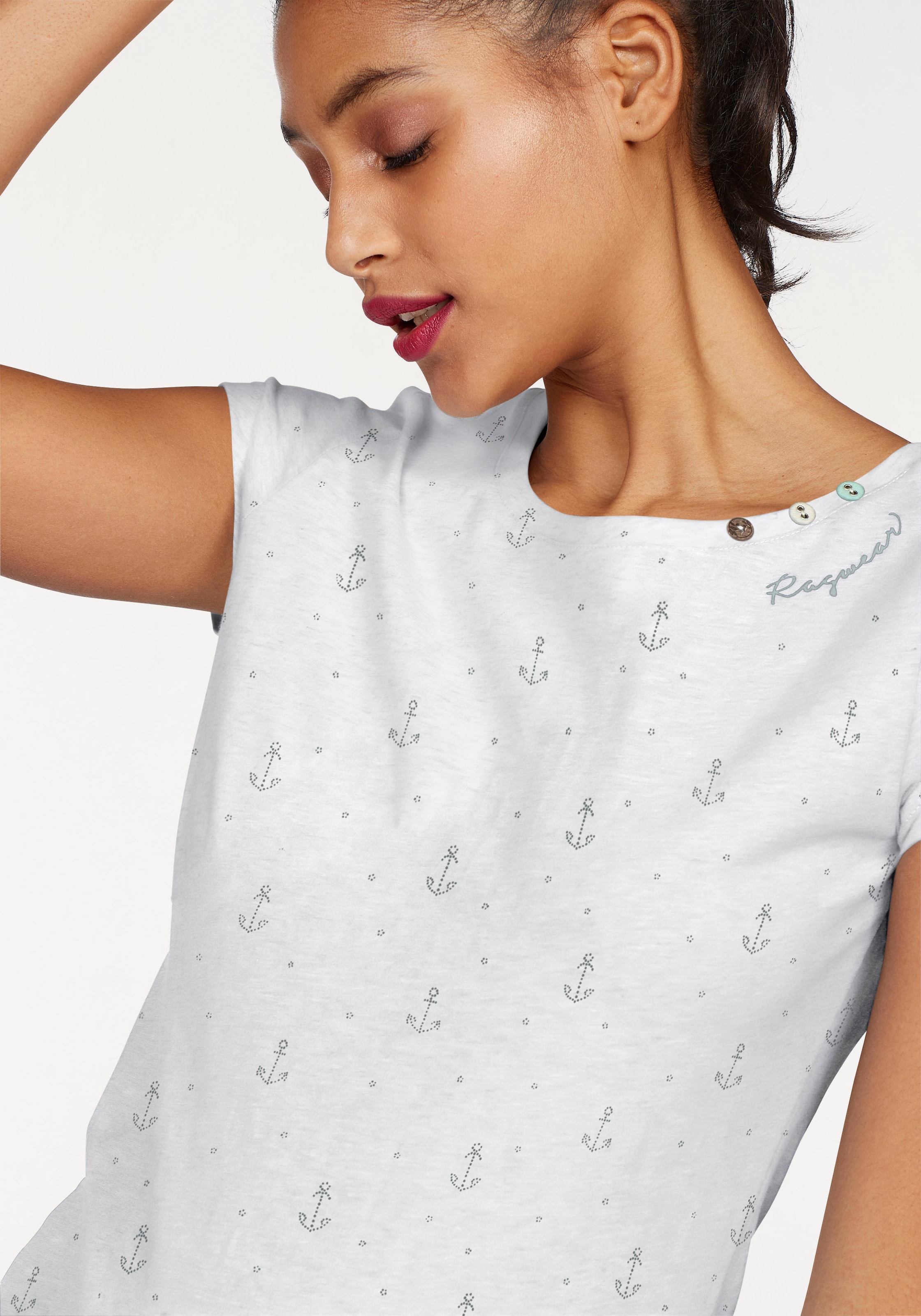 Ragwear T-Shirt »FLORAH A ORGANIC O«