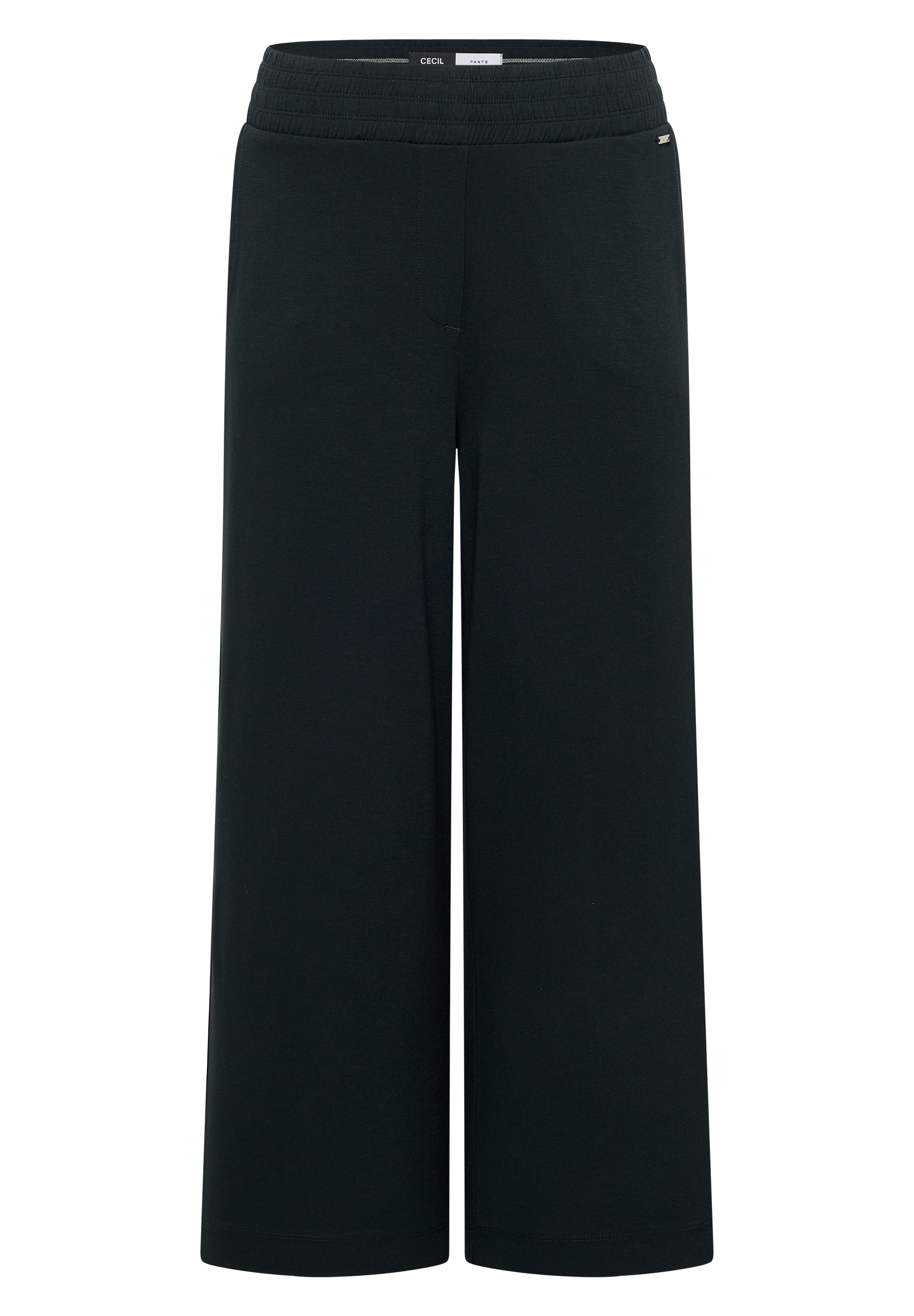 Cecil Jerseyhose  mit elastischem Schlupfbund, High-Waist, Wide Leg