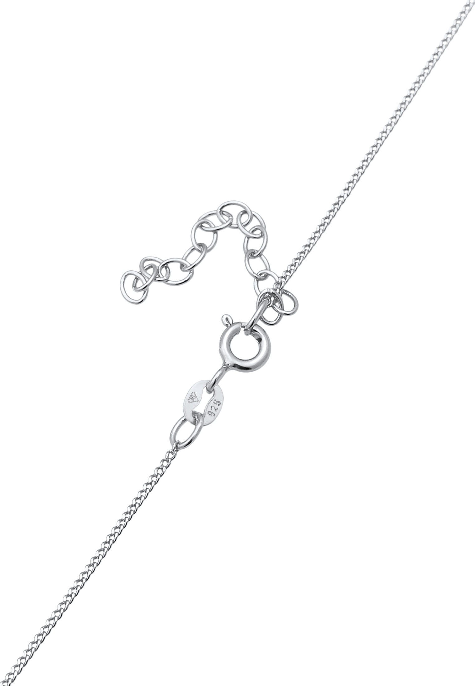 Elli Choker »Halskette Choker Synthetischer Opal Anhänger Trend 925 Silber«