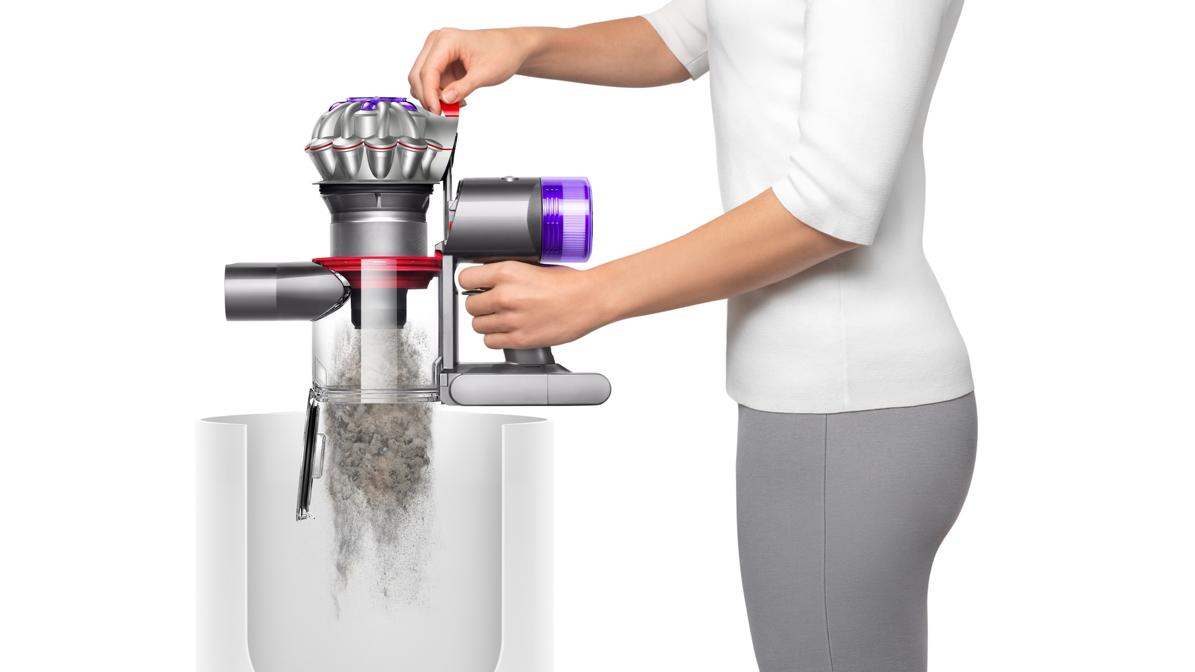 DYSON Akku-Hand-und Stielstaubsauger »V8™ (Silber/Nickel)«