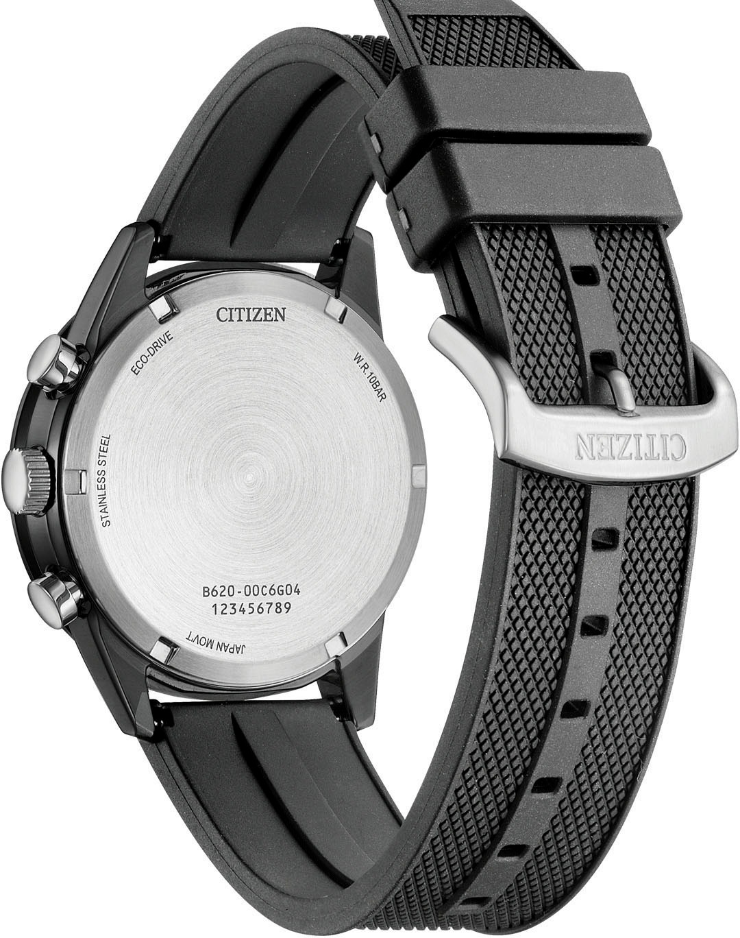 Citizen Chronograph Armbanduhr, Solar, Herrenuhr, analog, Datum, Stoppfunktion, Eco-Drive