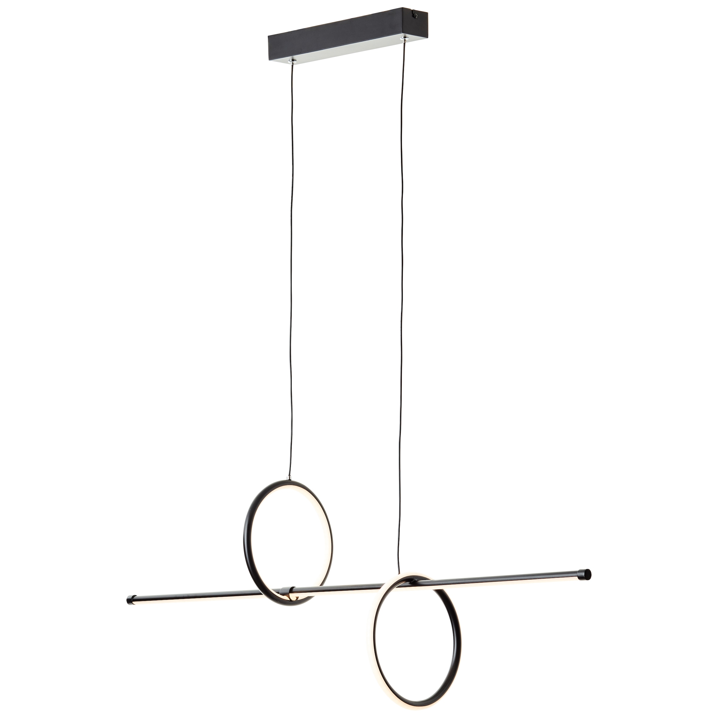 Brilliant LED Pendelleuchte »Zeus«, Höhe 150 cm, Breite 101 cm, 5200 lm, verstellbar, Aluminium, schwarz