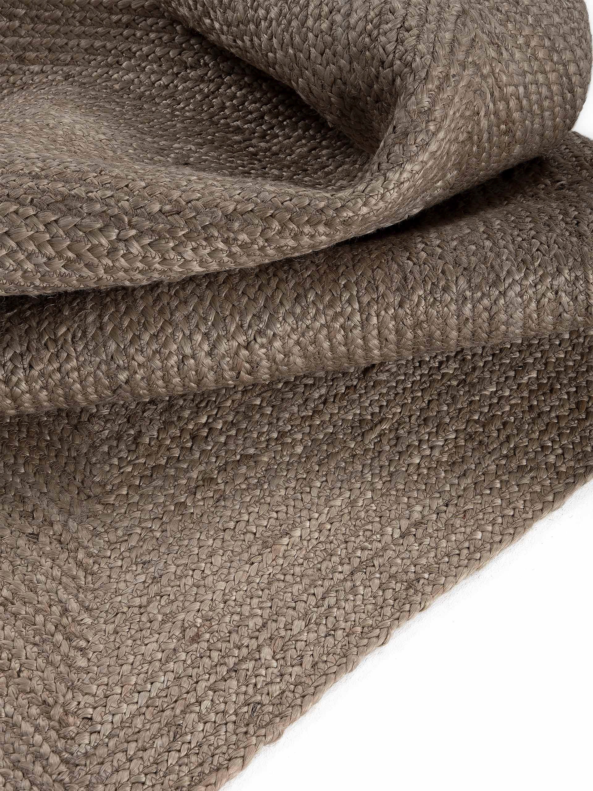 carpetfine Teppich »Nele Juteteppich Naturfaser«, rechteckig, 6 mm Höhe, geflochtener Wendeteppich aus 100% Jute, quadratisch und als Läufer