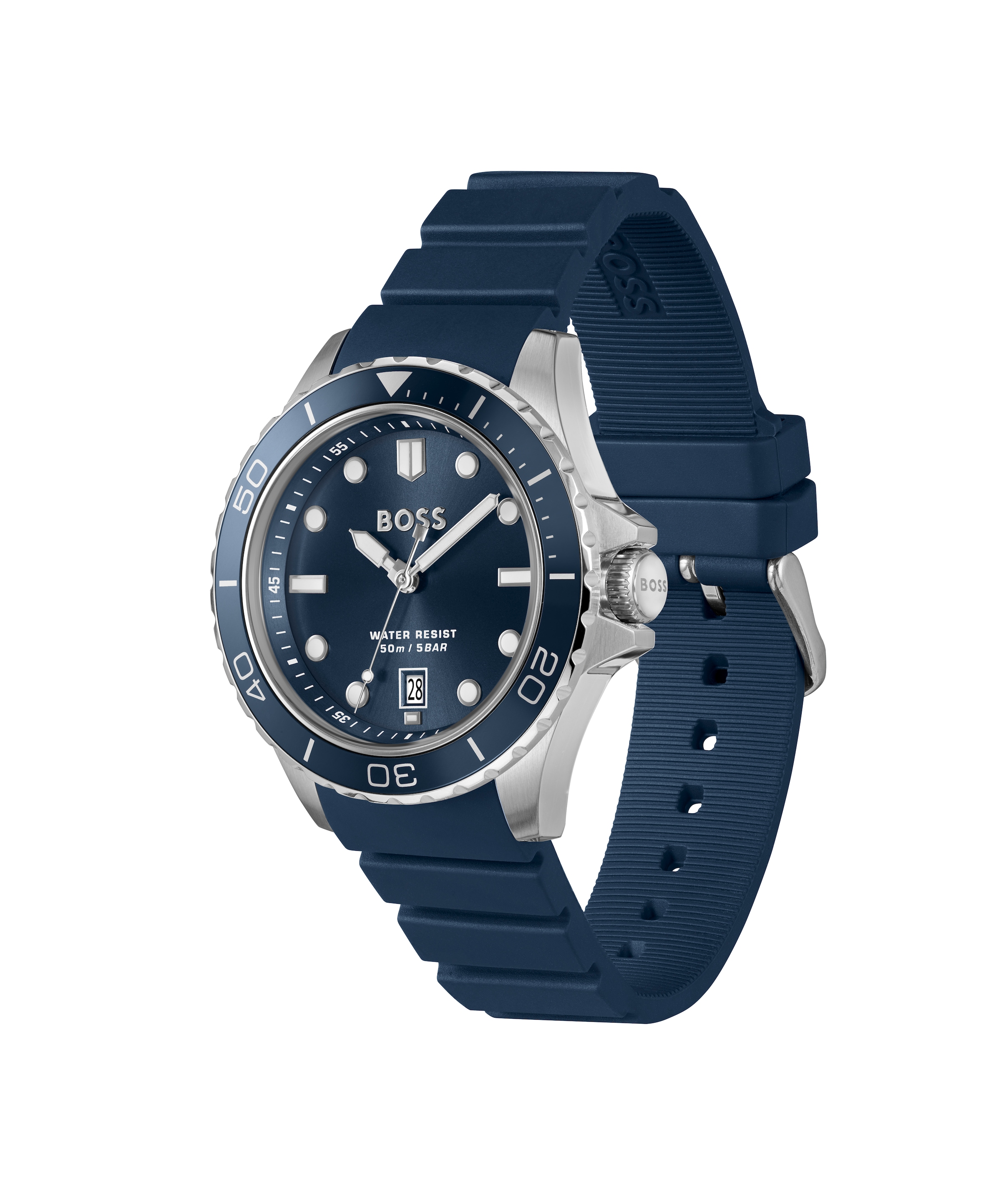 BOSS Quarzuhr »TROPER SPORT« Armbanduhr, Herrenuhr, Silikonarmband, analog, Tag