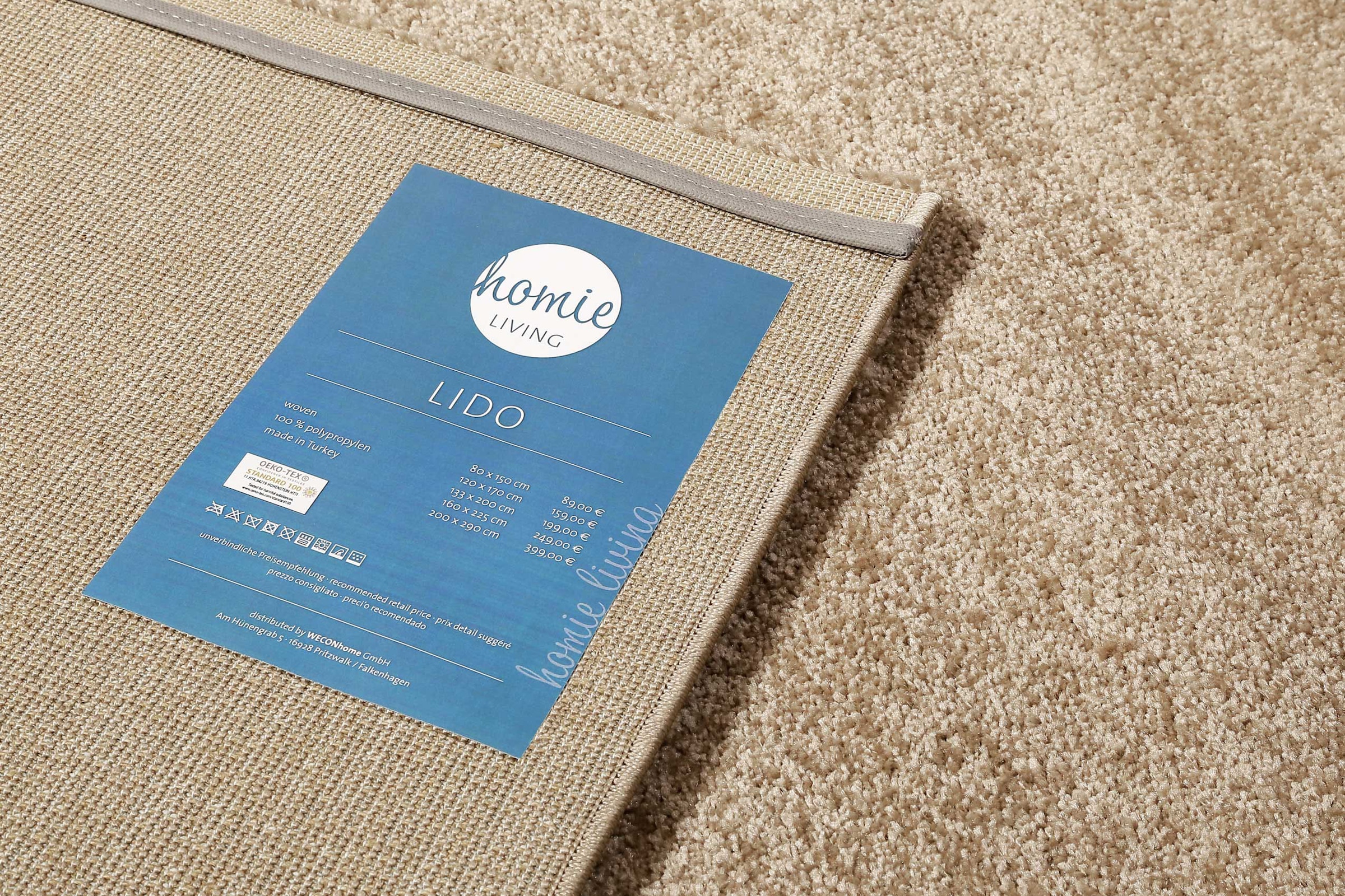 Homie Living Teppich »Lido HL-822937«, rechteckig, 18 mm Höhe
