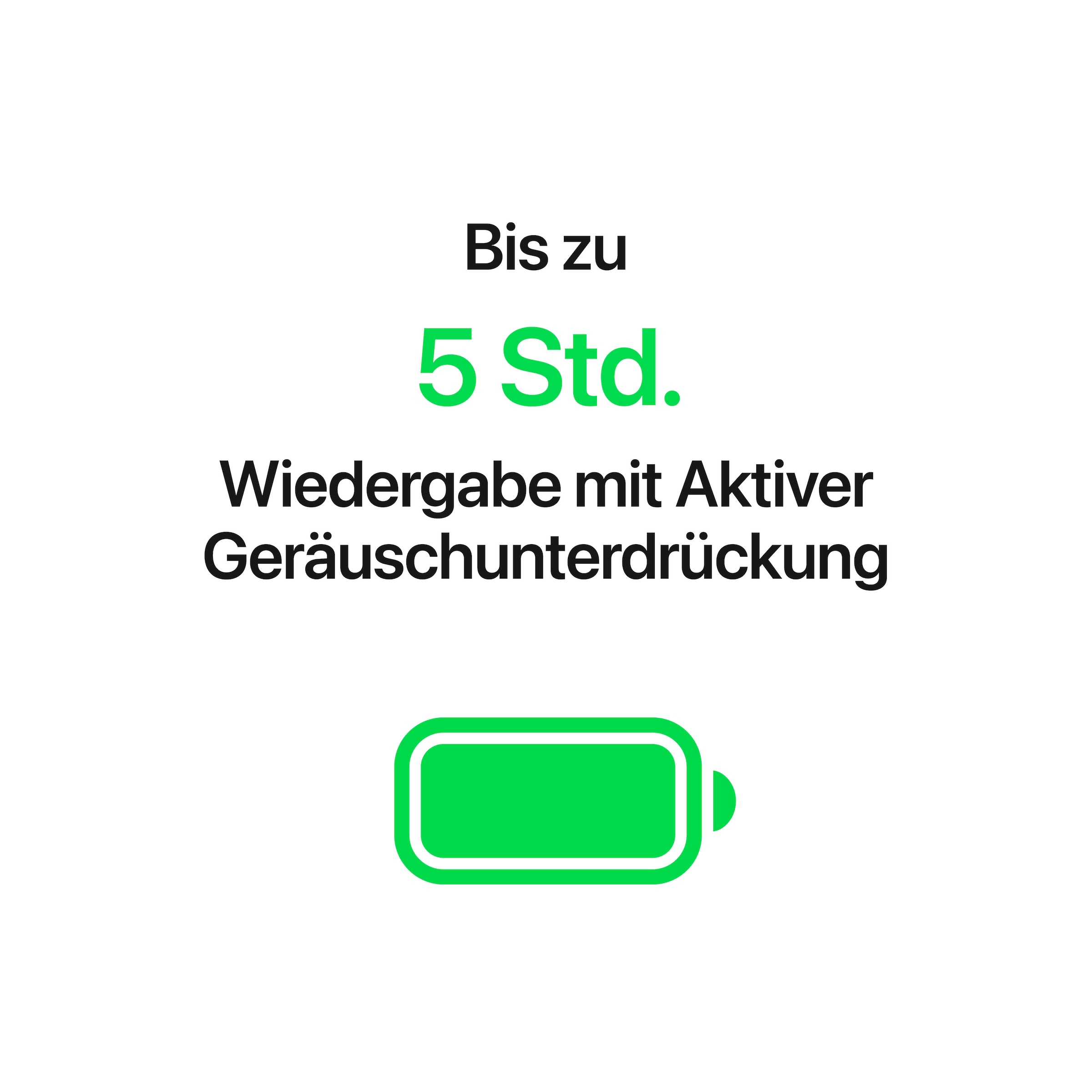 Apple wireless In-Ear-Kopfhörer »AirPods 5 mit kabellosem Ladecase« Bluetooth Active Noise Cancelling (ANC) | Freisprechfunktion | Sprachsteuerung | Stummschaltung | Transparenzmodus | True Wireless | Wireless-Audio-Streaming