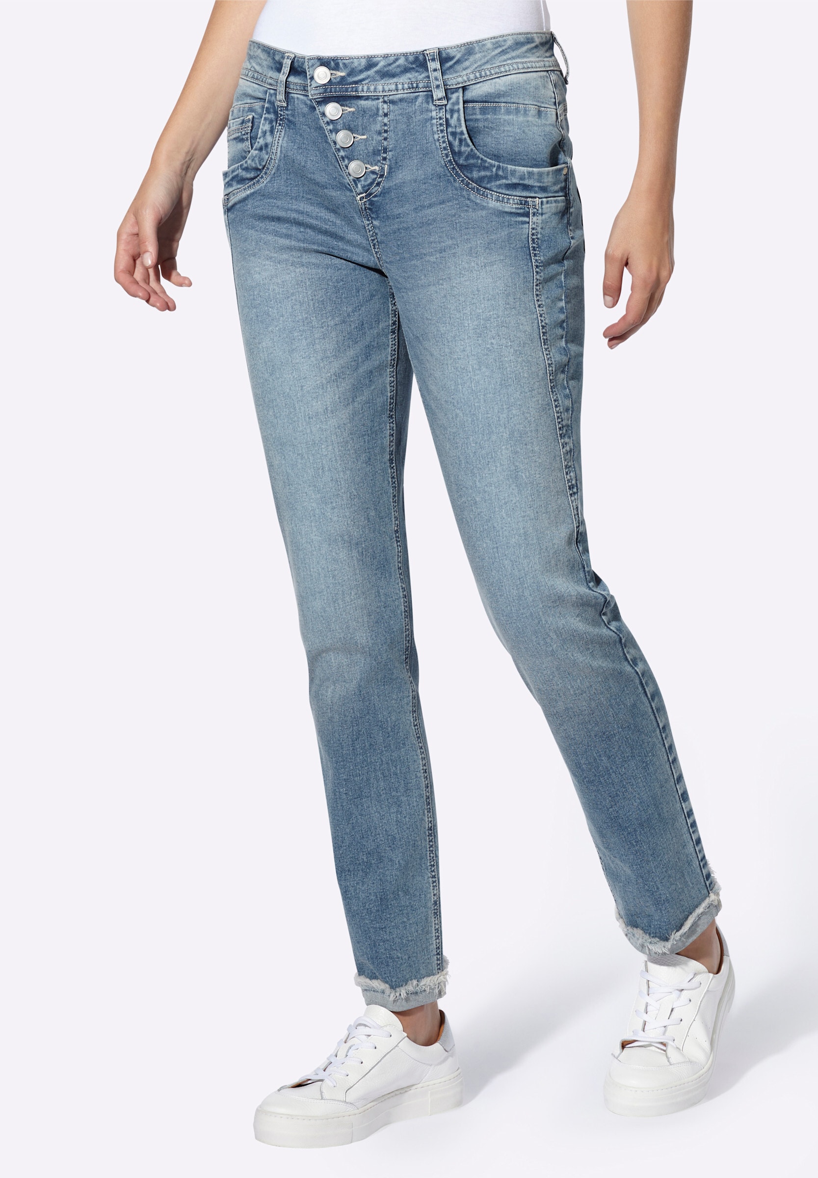 heine 5-Pocket-Jeans »Jeans Jeans mit Fransen«