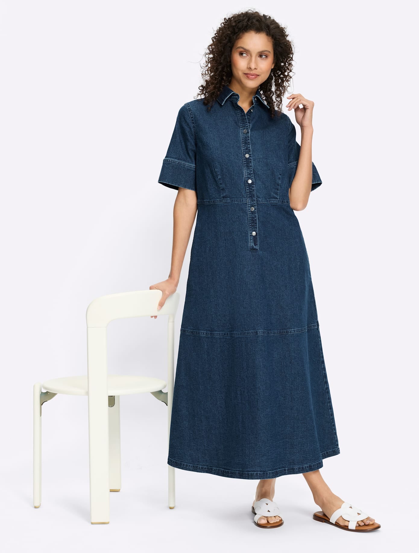 heine Jeanskleid »Kleid« Nahttasche