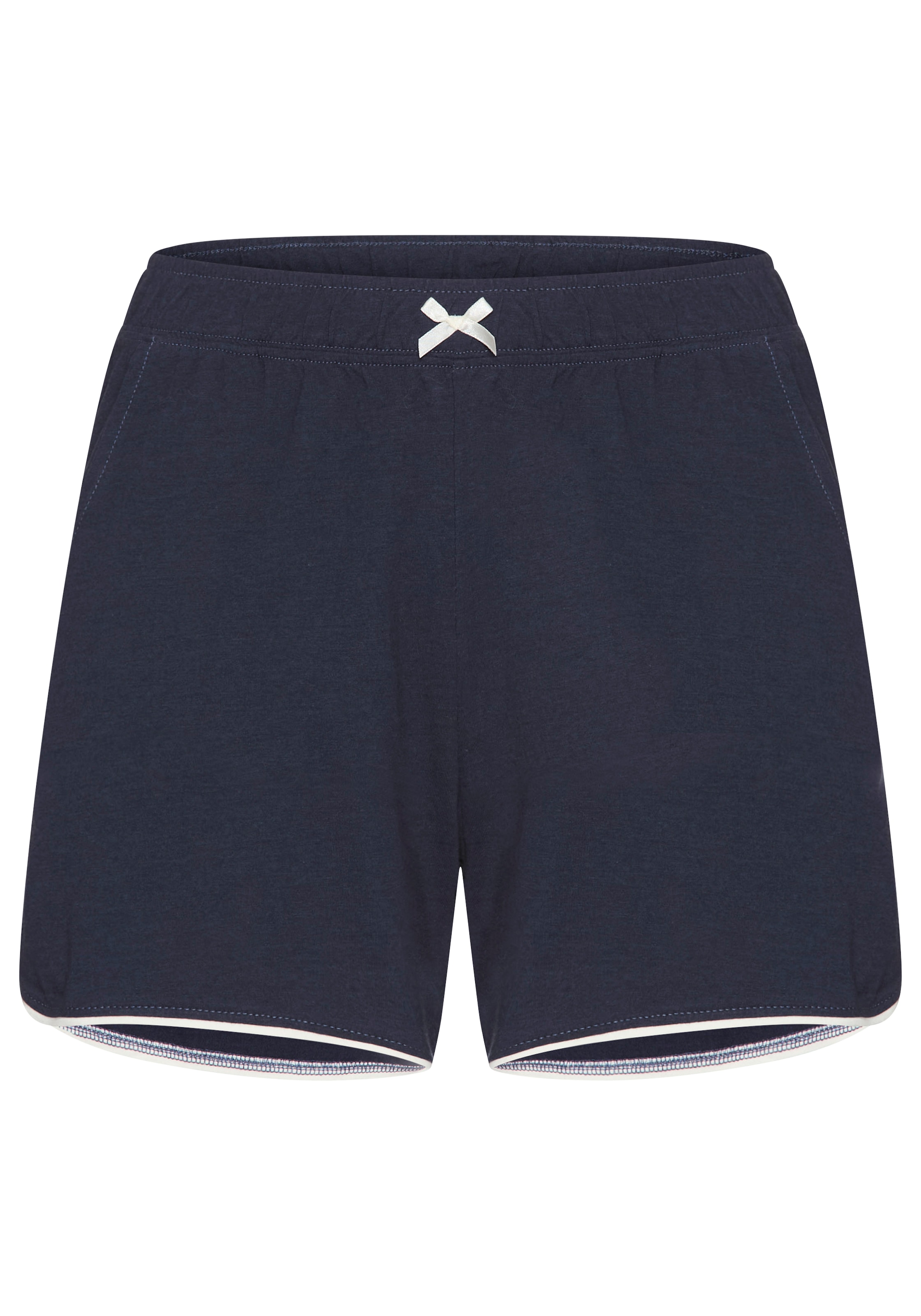 LASCANA Pyjamashorts  mit Kontrastpaspel am Saum