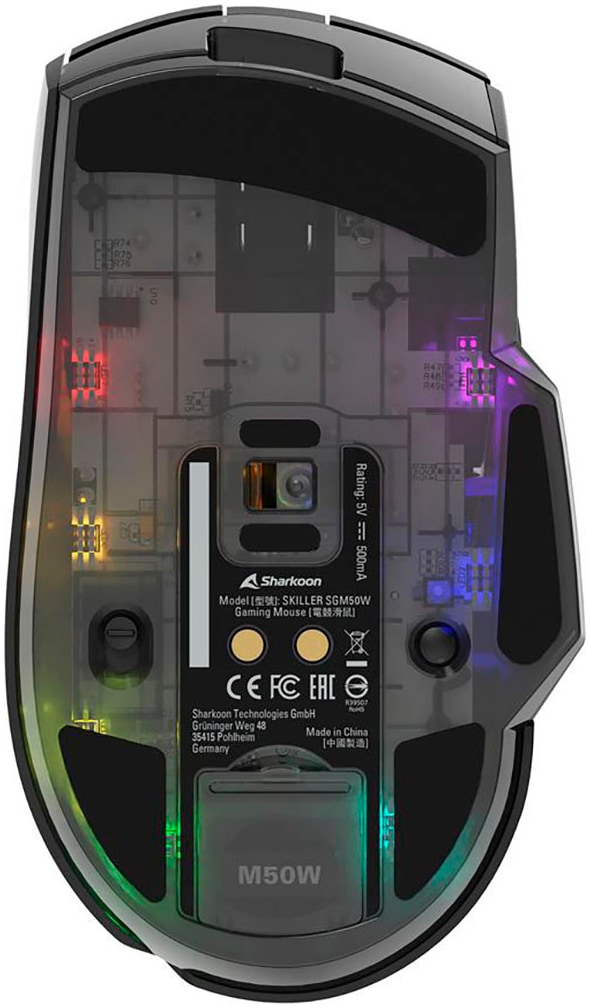 Sharkoon Maus »SGM50W« Funk 1.000 MHz 6.400 dpi