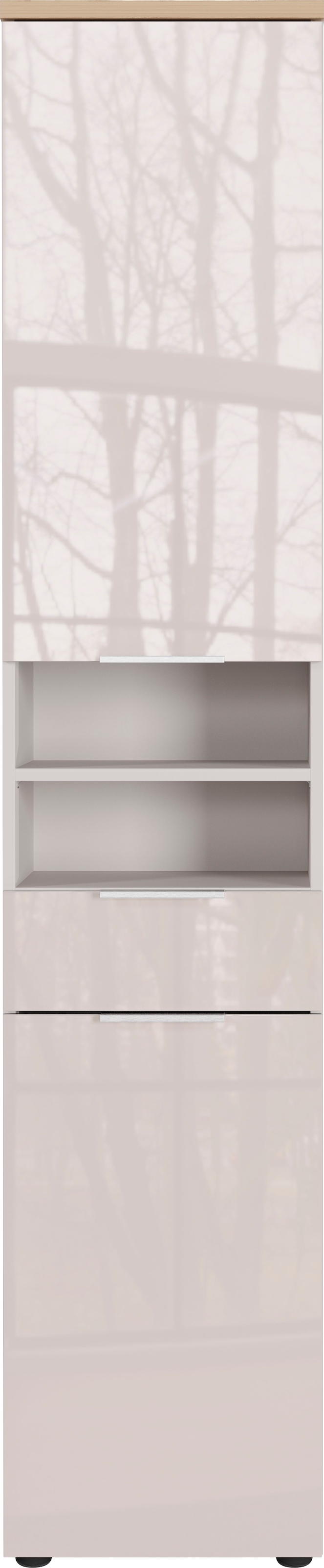 GERMANIA Hochschrank »Tavira« 1 Stk. tlg. Hochschrank mit Glasfronten und Türdämpfung