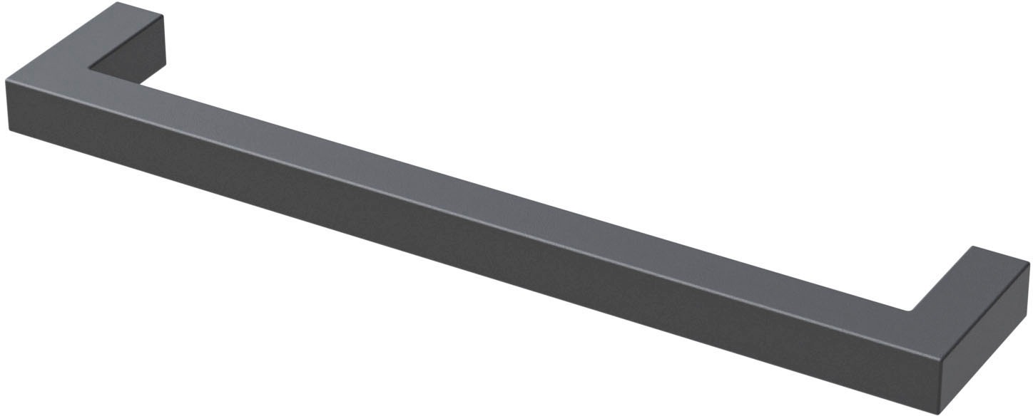 Saphir Griff »Quickset 945 Möbel-Griff kurz, Schwarz Matt, 17 cm breit, eckig«, (1 St.), Schrankgriff, Bohrabstand 160 mm, Aluminium