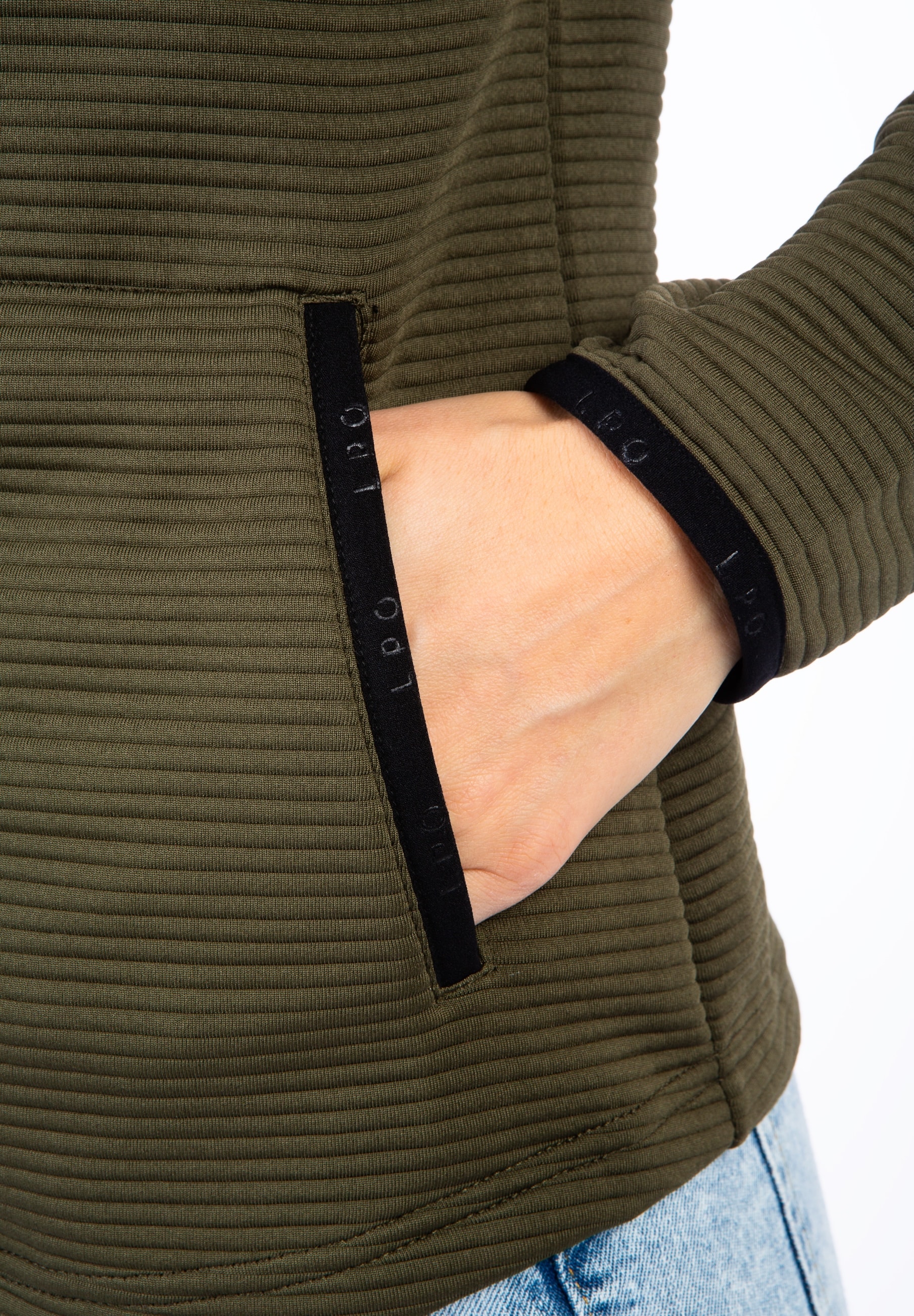 LPO Strickfleecejacke »XARA WMN«, mit Stehkragen