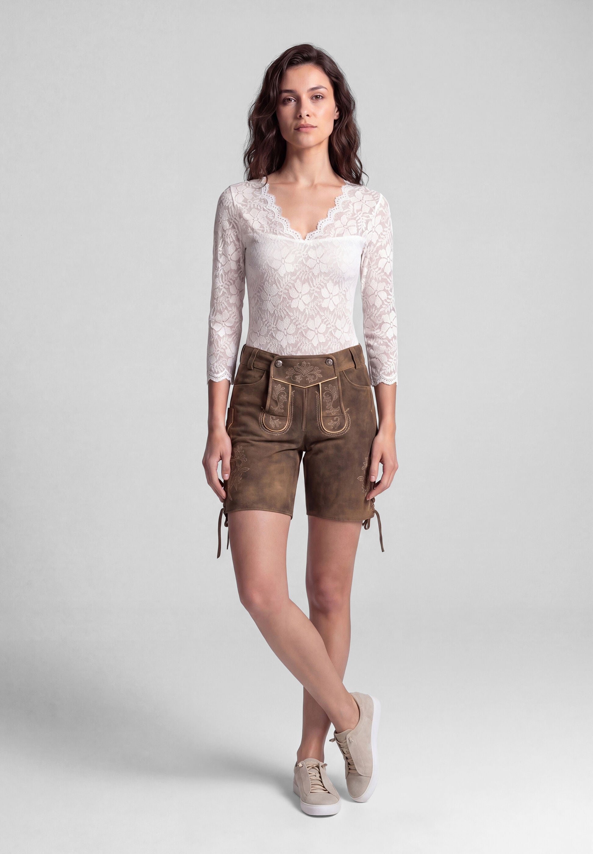 Spieth & Wensky Lederhose »Spieth & Wensky Lederhose Karisma«  mit traditioneller Stickerei