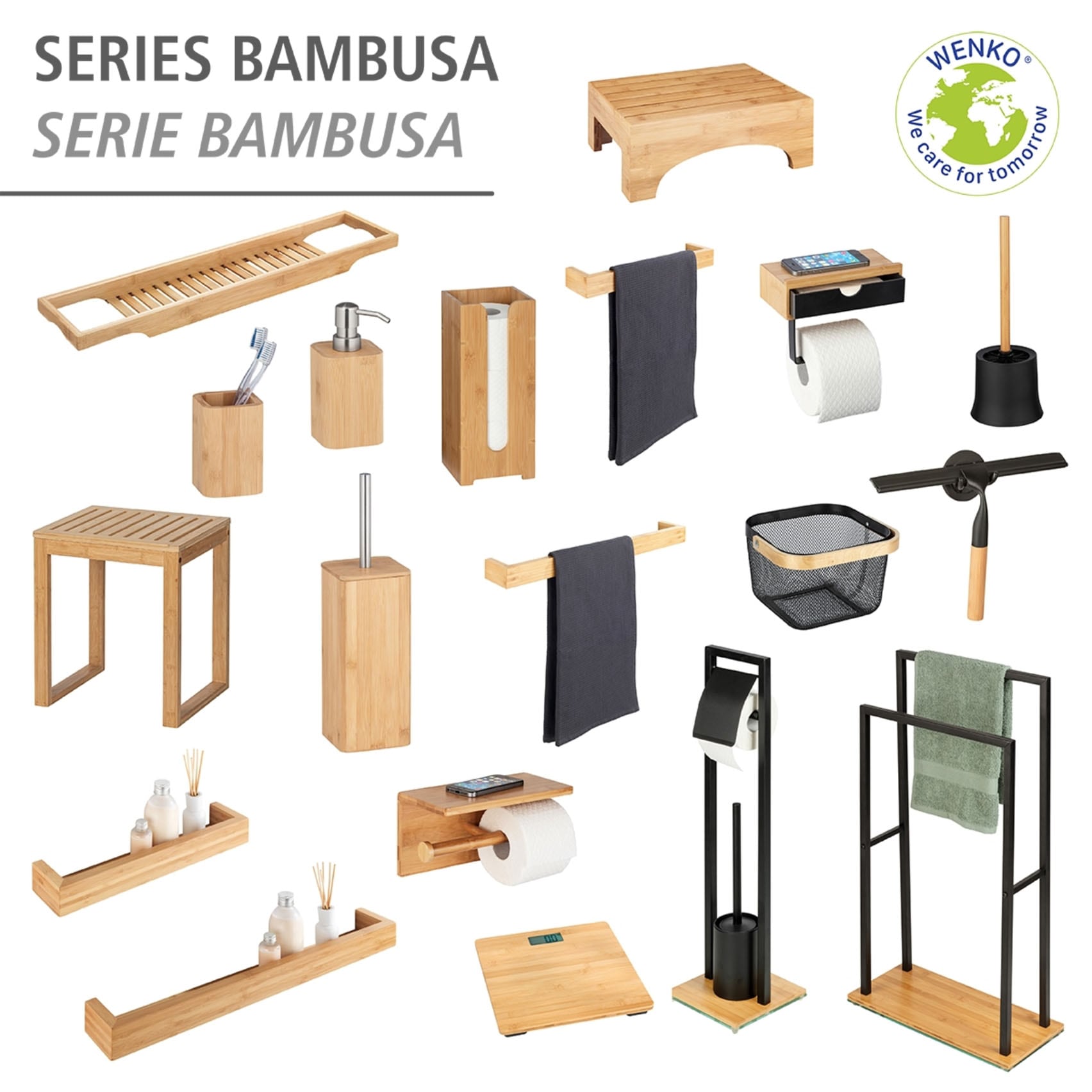 WENKO Wandregal »Bambusa« 1 Ablage