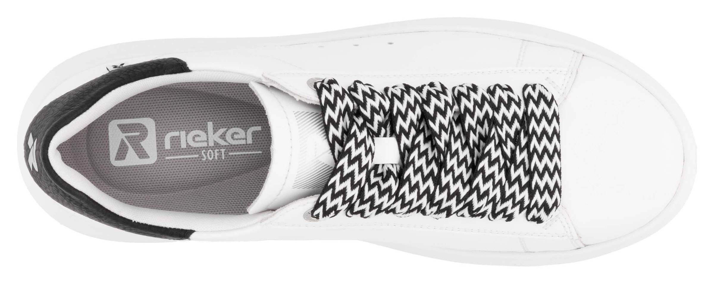 RIEKER Sport Plateausneaker, Freizeitsneaker, Schnürschuh, Halbschuh im Sport-Style