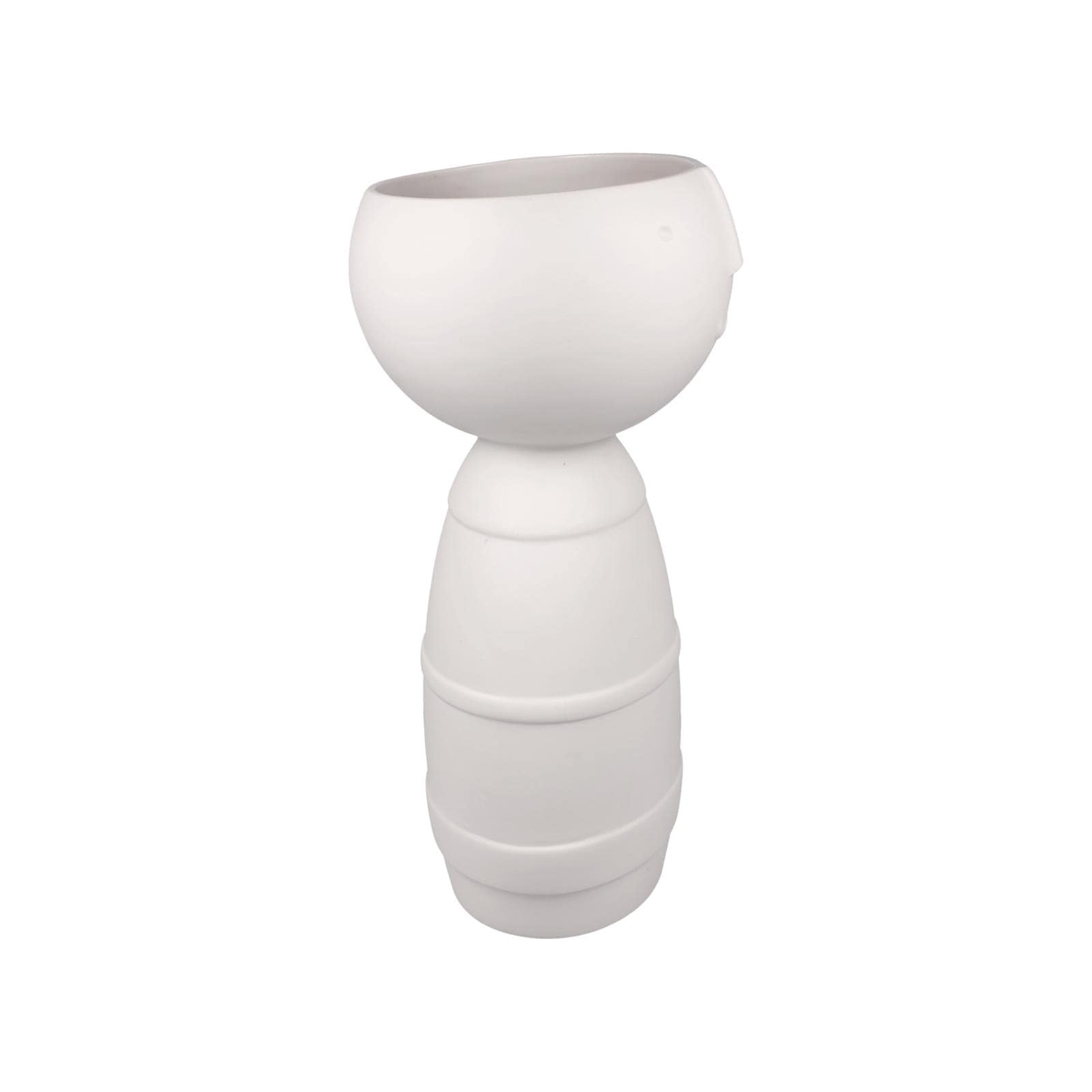 Goebel Dekovase »Vase "Klaus" Studio 8 Vultus 30 cm weiß« Abwischbar