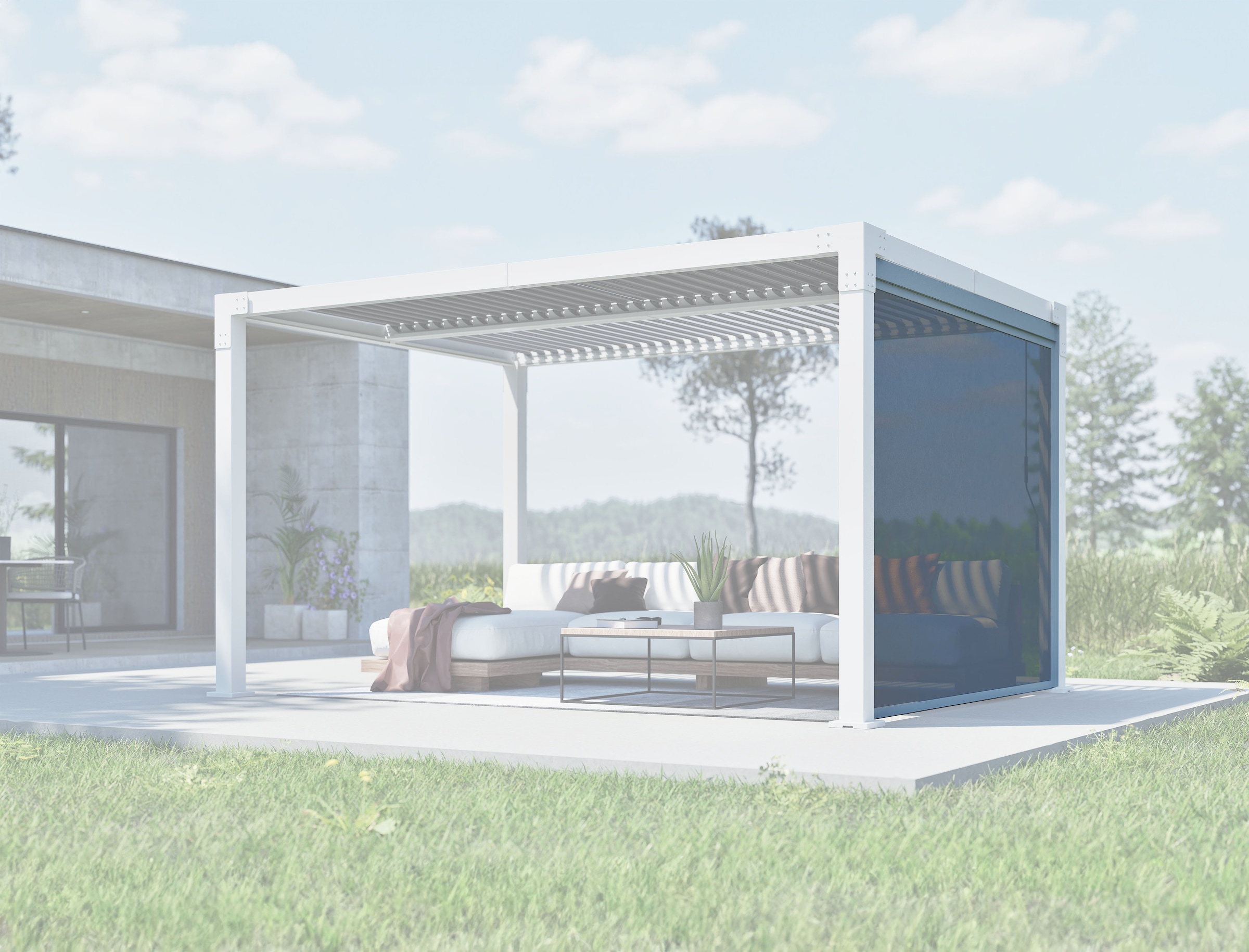 Sojag Pavillonseitenteil »Hana Seitenteil 13 Grau« Zubehör für Pavillon Hana 1013