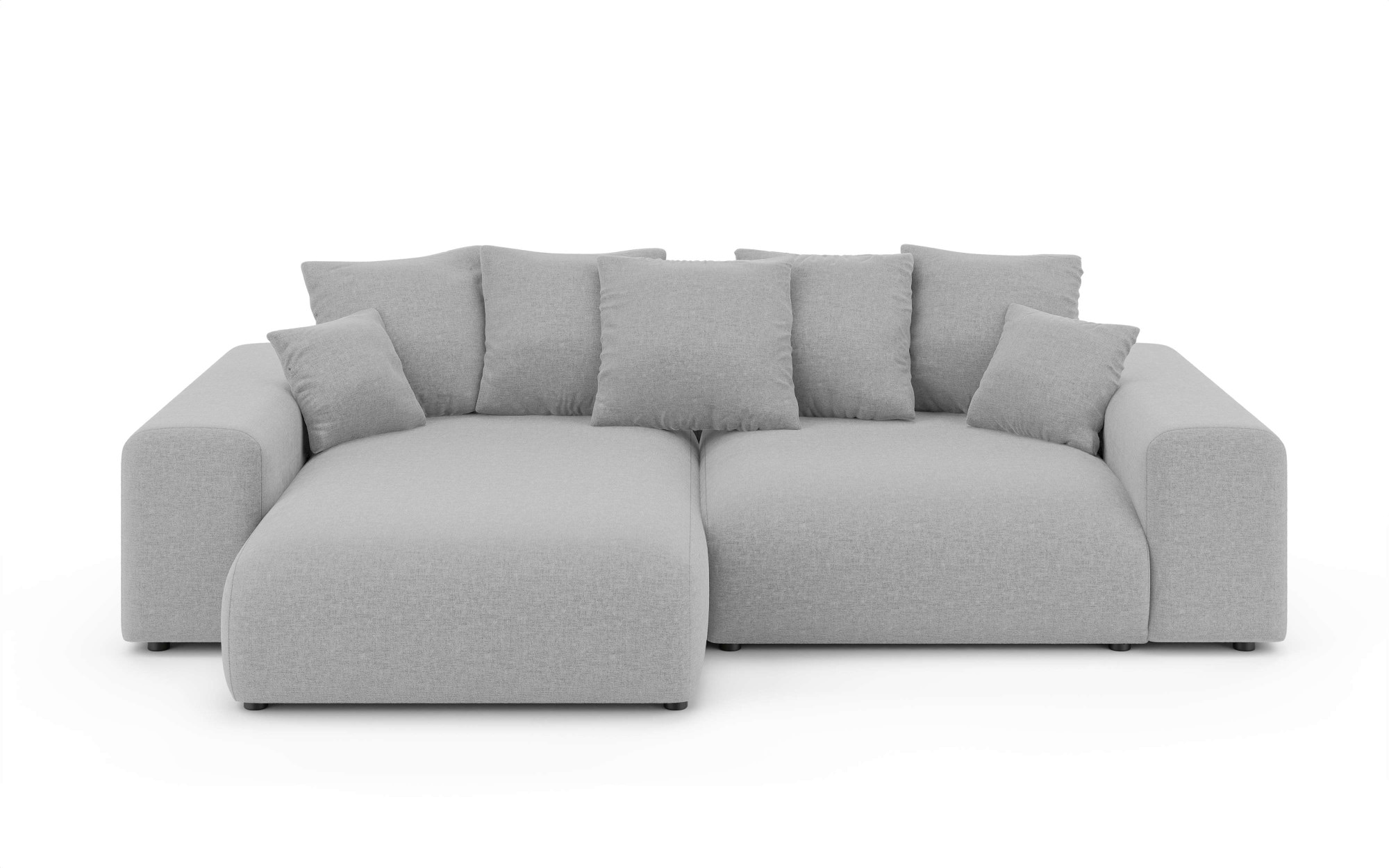 INOSIGN Ecksofa »LAKESIDE mit Bettfunktion und Bettkasten, B/T/H 257/166/84 cm«, L-Form, Recamiere beidseitig montierbar, Wellenunterfederung