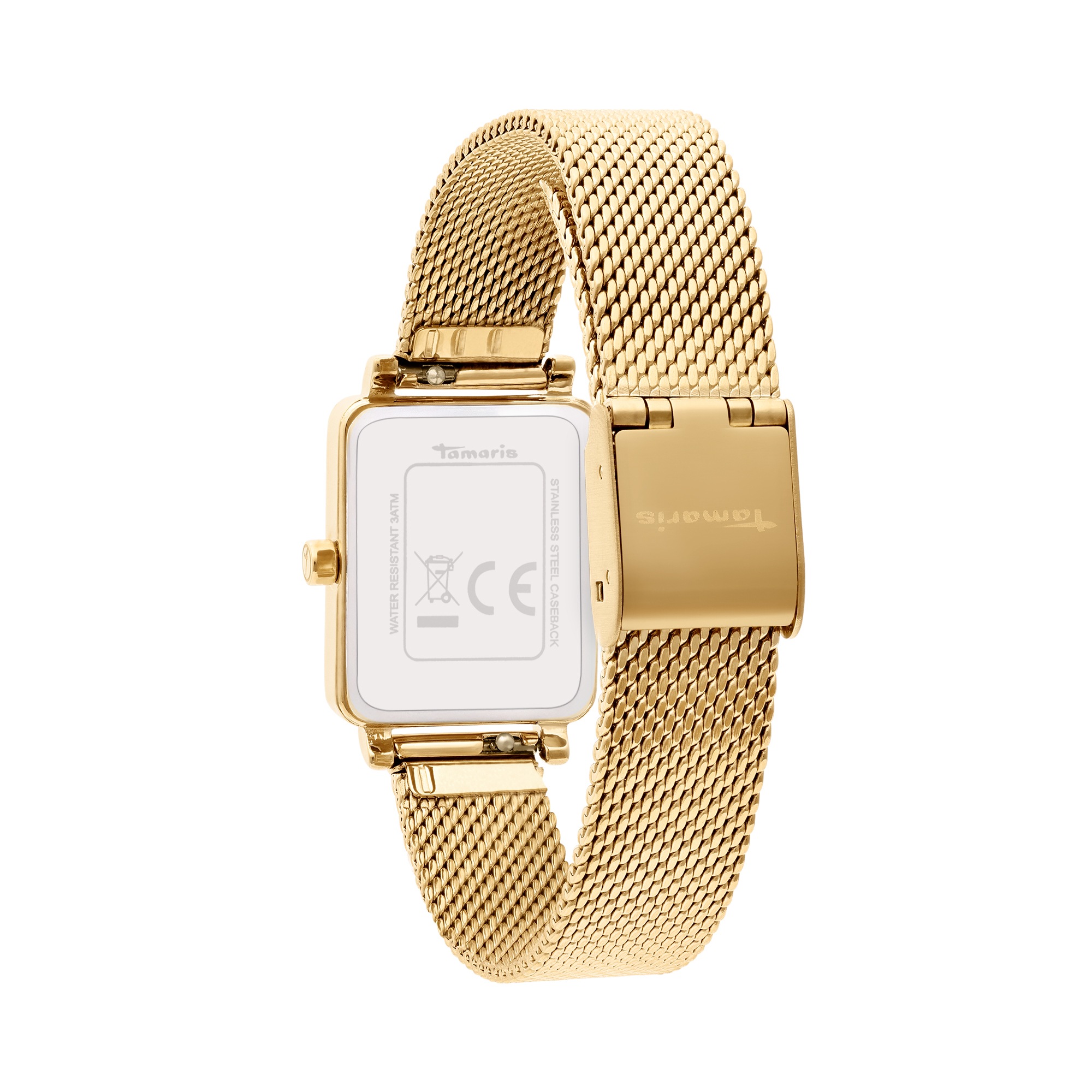 Tamaris Quarzuhr Armbanduhr, Damenuhr, Edelstahlarmband, analog