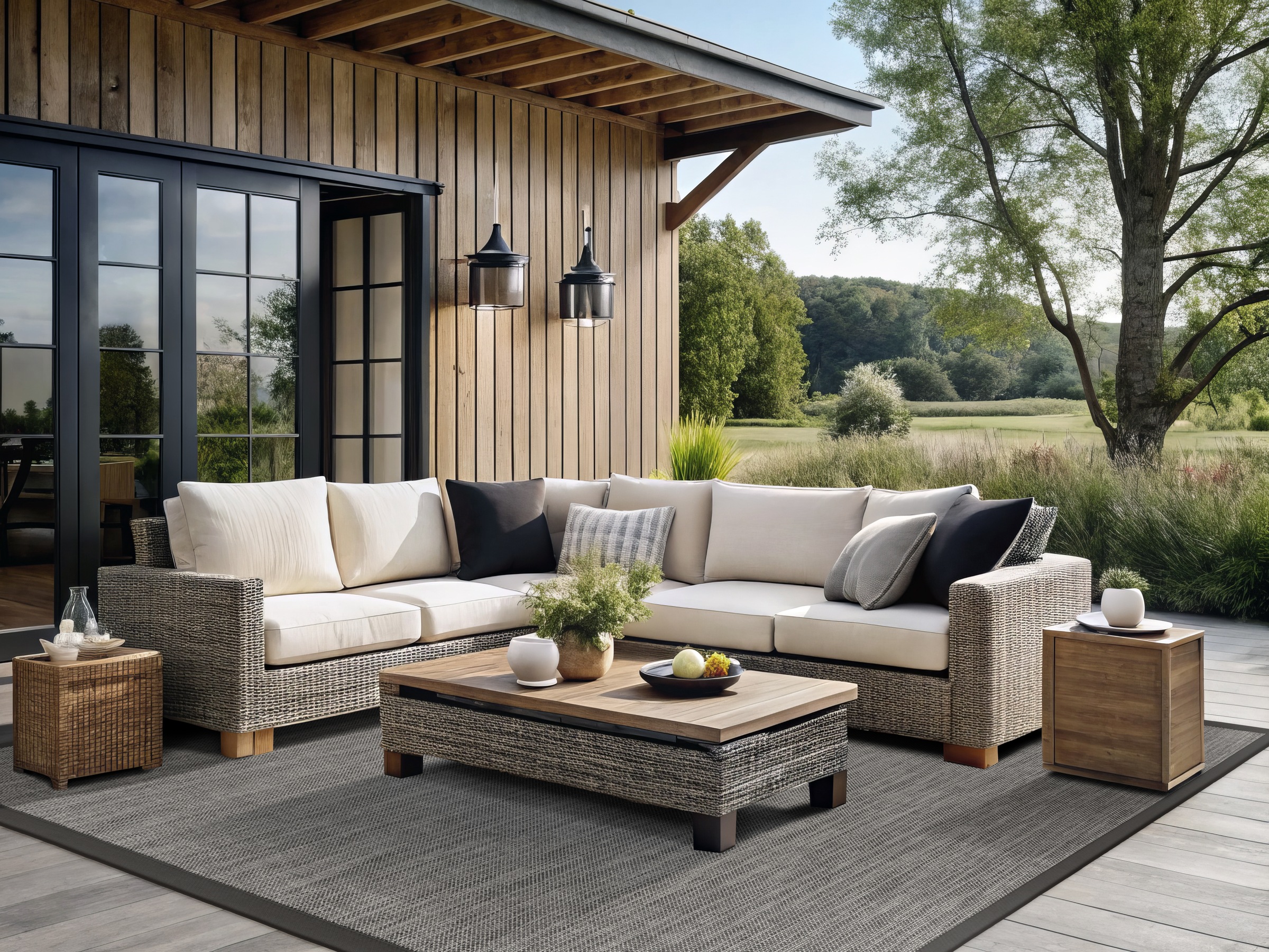 Dekowe Teppich »Basic S2 Line« rechteckig 10 mm Höhe meliert, Sisaloptik, mit Bordüre, In- und Outdoor geeignet