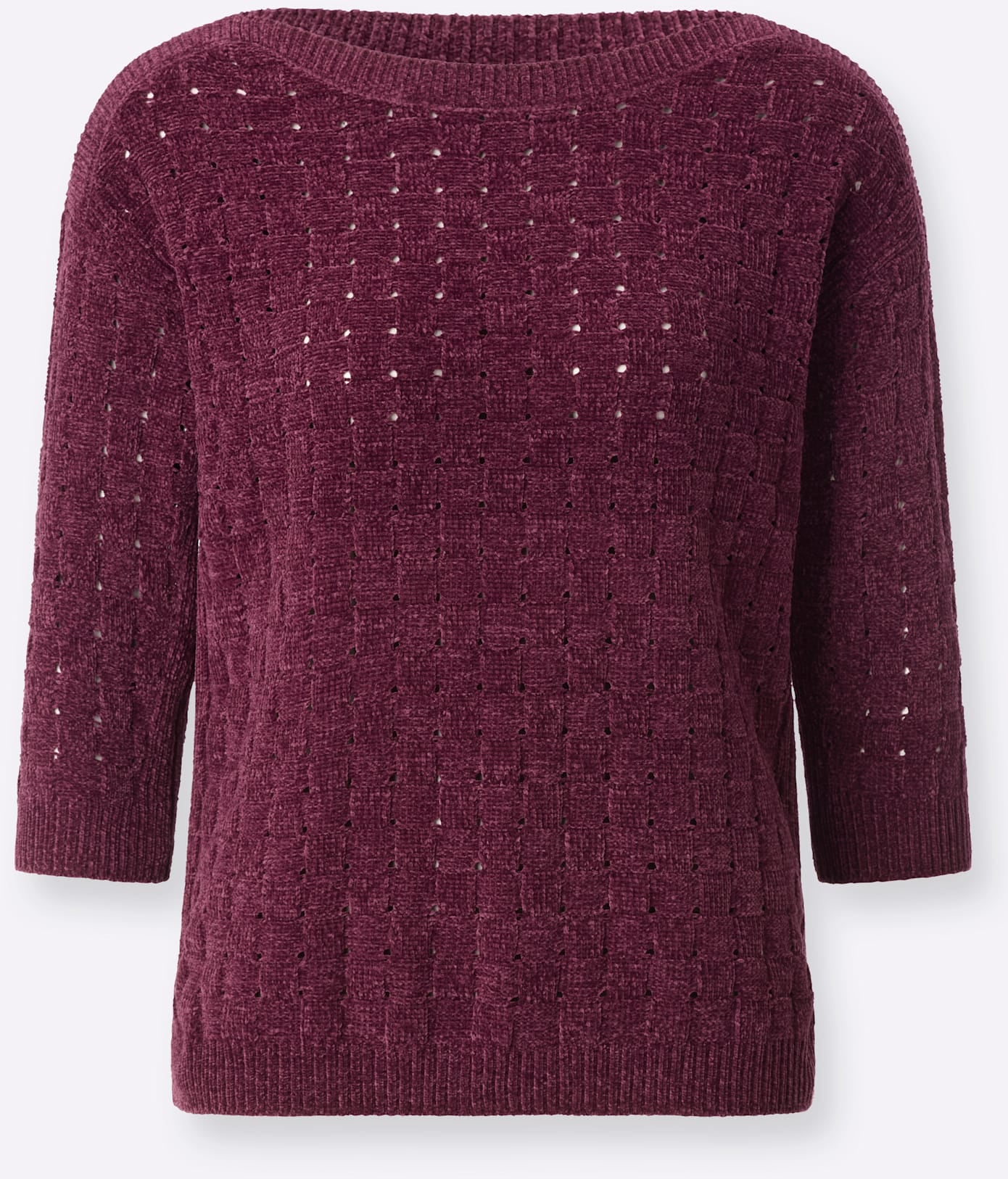 Inspirationen 3/4 Arm-Pullover »Chenille-Pullover«