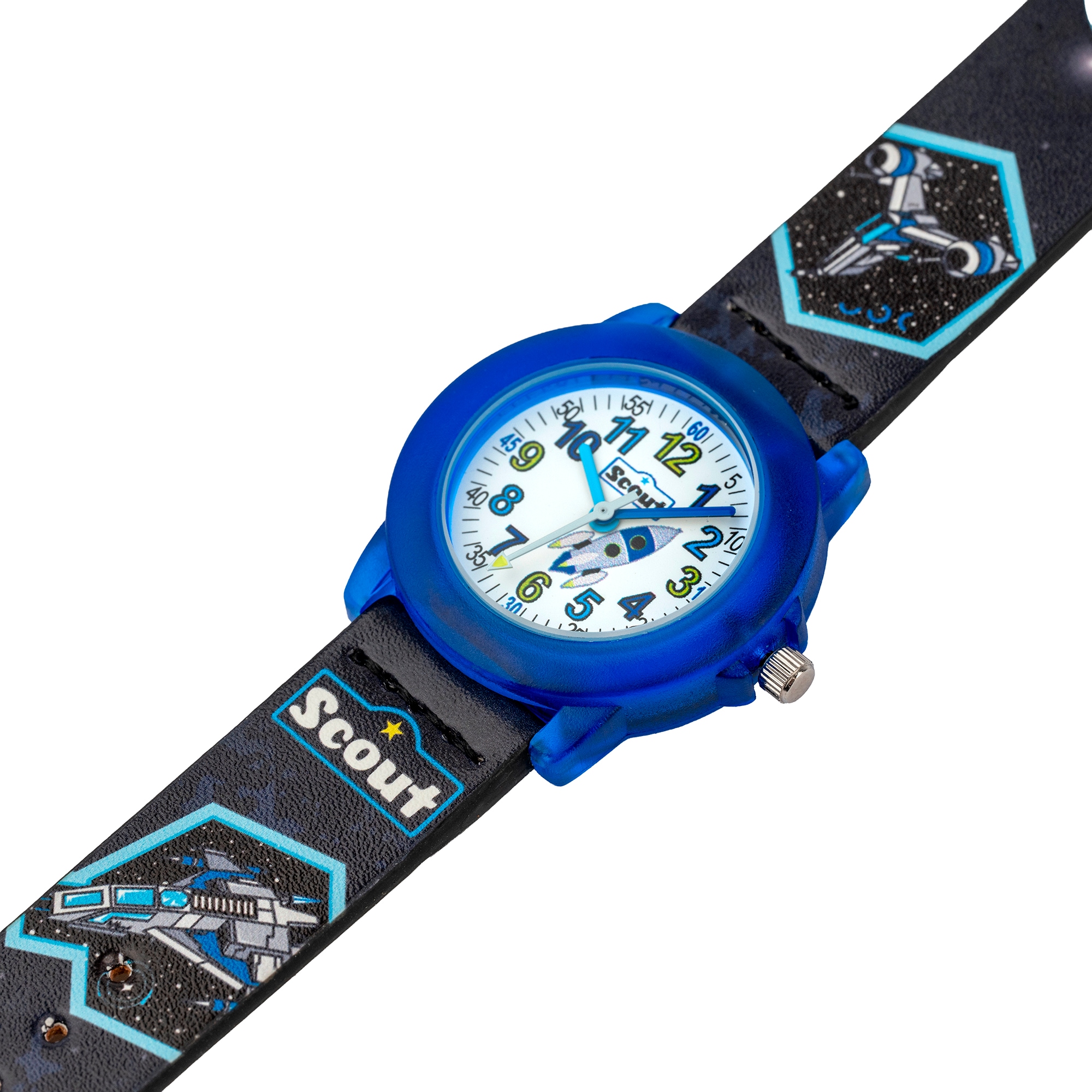 Scout Quarzuhr »Crystal, 280305039« Armbanduhr, Kinderuhr, Lernuhr, Geschenkidee, Schulanfang, Weltall