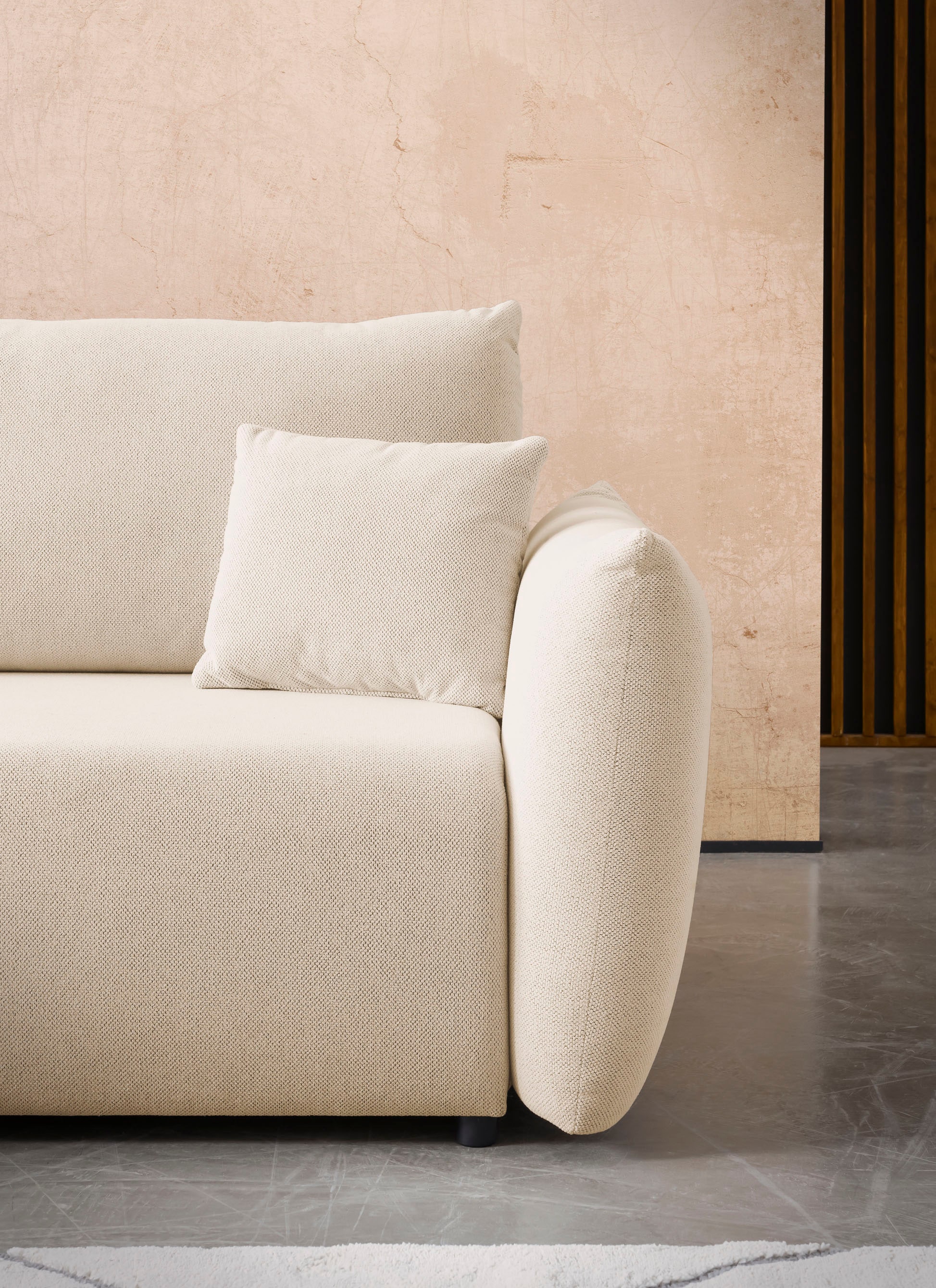 Home affaire Ecksofa »MAVAS Schlafsofa mit Bettkasten, L-Form,« ca.257/127cm (Liegefläche 212/145 cm), Cord, Chenille, Struktur