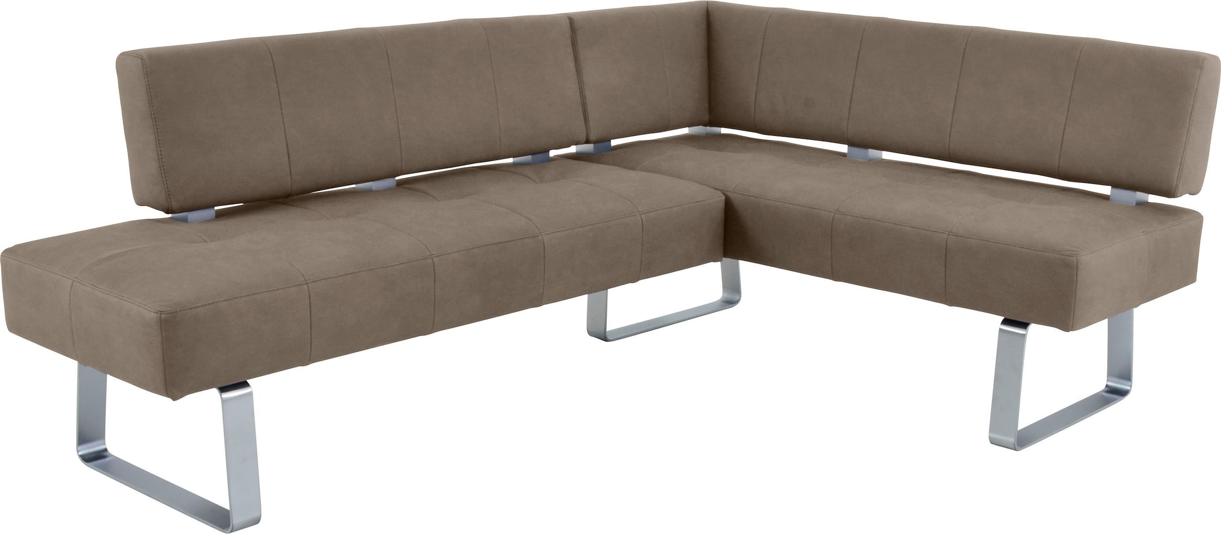 K+W Komfort & Wohnen Eckbankgruppe »Spider II« Set, 4 Stk. tlg. langer Schenkel 195cm, 2 Freischwinger, Auszugstisch in Breite 120 cm