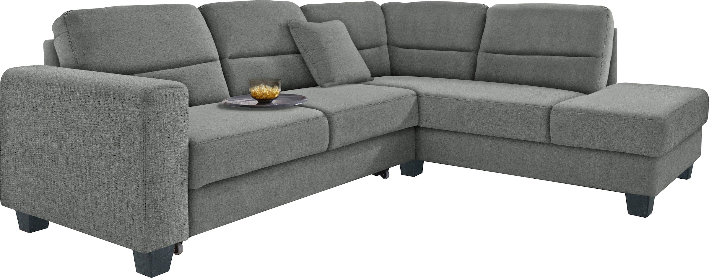 TRENDMANUFAKTUR Ecksofa »Chamber, zeitlos und modern, hoher Sitzkomfort, L-Form«, wahlweise mit Schlaffunktion