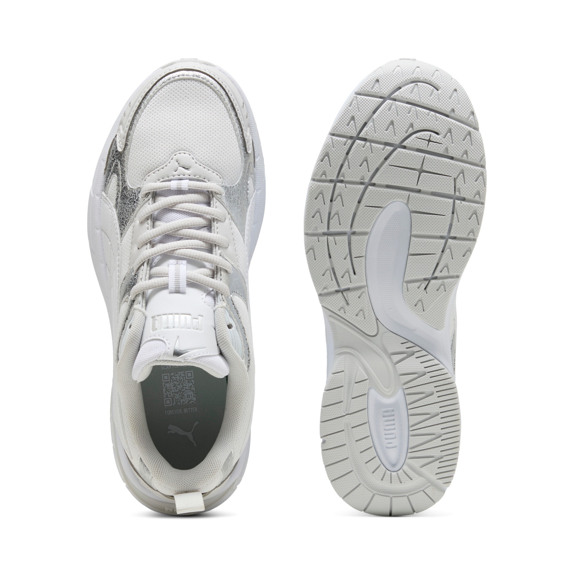 PUMA Sneaker »MILENIO TECH 2000 METALLIC WHISPER«  atmungsaktives Textil-Obermaterial, leicht profilierte Gummilaufsohle