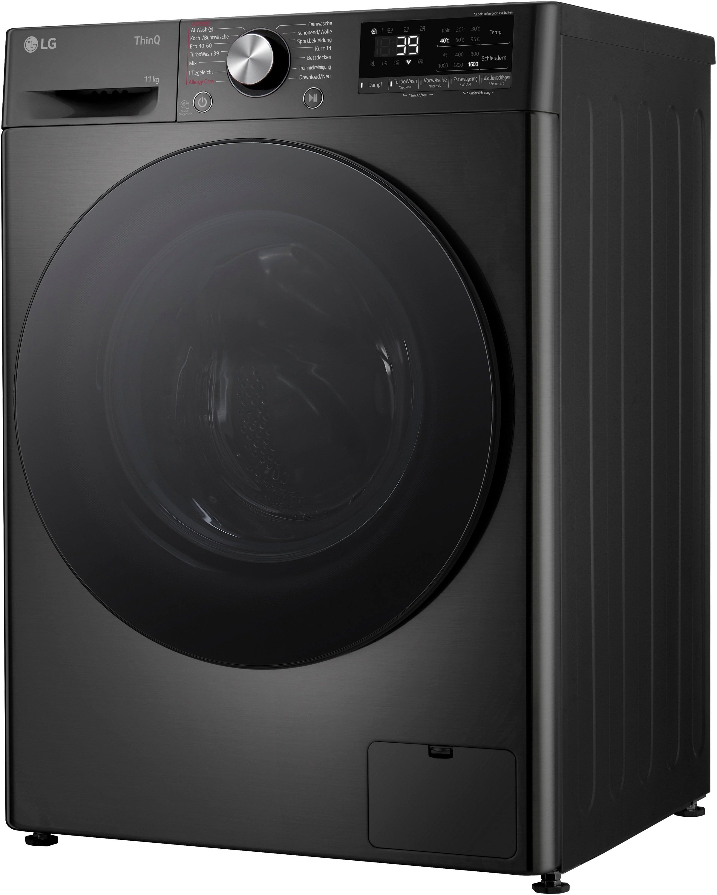 LG Waschmaschine Serie 7 »F6WR701YB«, 11 kg, 1600 U/min, Steam Funktion