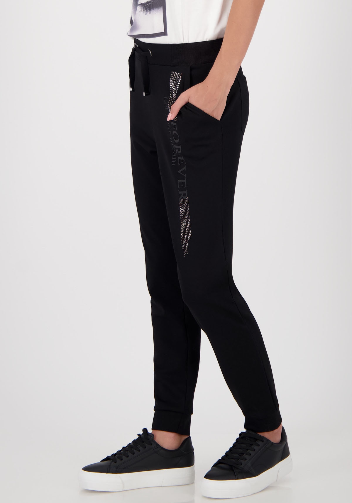 Monari Sweathose »Hose Sweat 72cm«, Mit Schmuckdetails