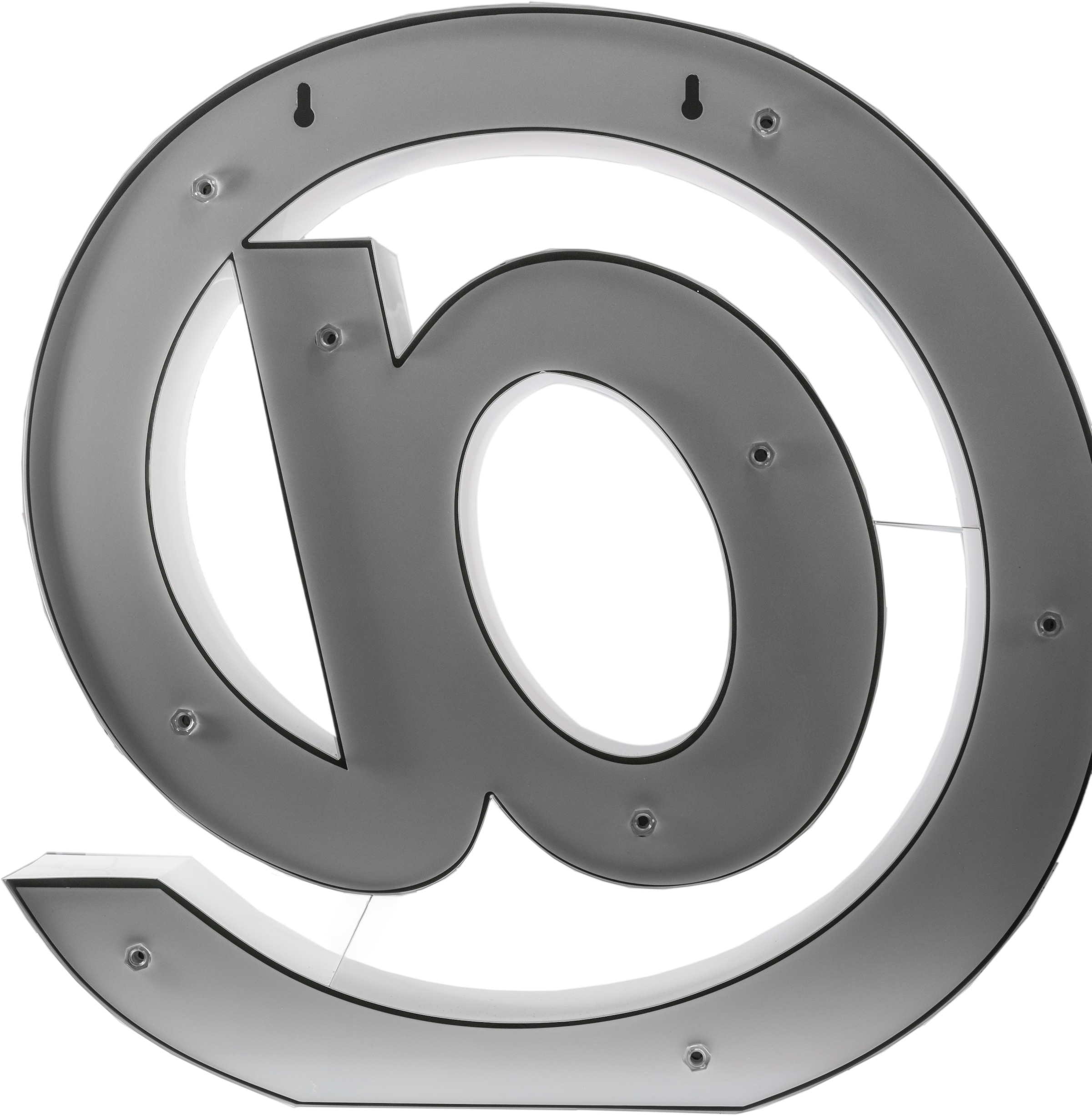 MARQUEE LIGHTS LED Dekolicht »@-Sign« E14 1 Stk. Warmweiß Wandlampe, Tischlampe @-Zeichen 24 Leuchtmittel E14 (exkl) - 61x61cm