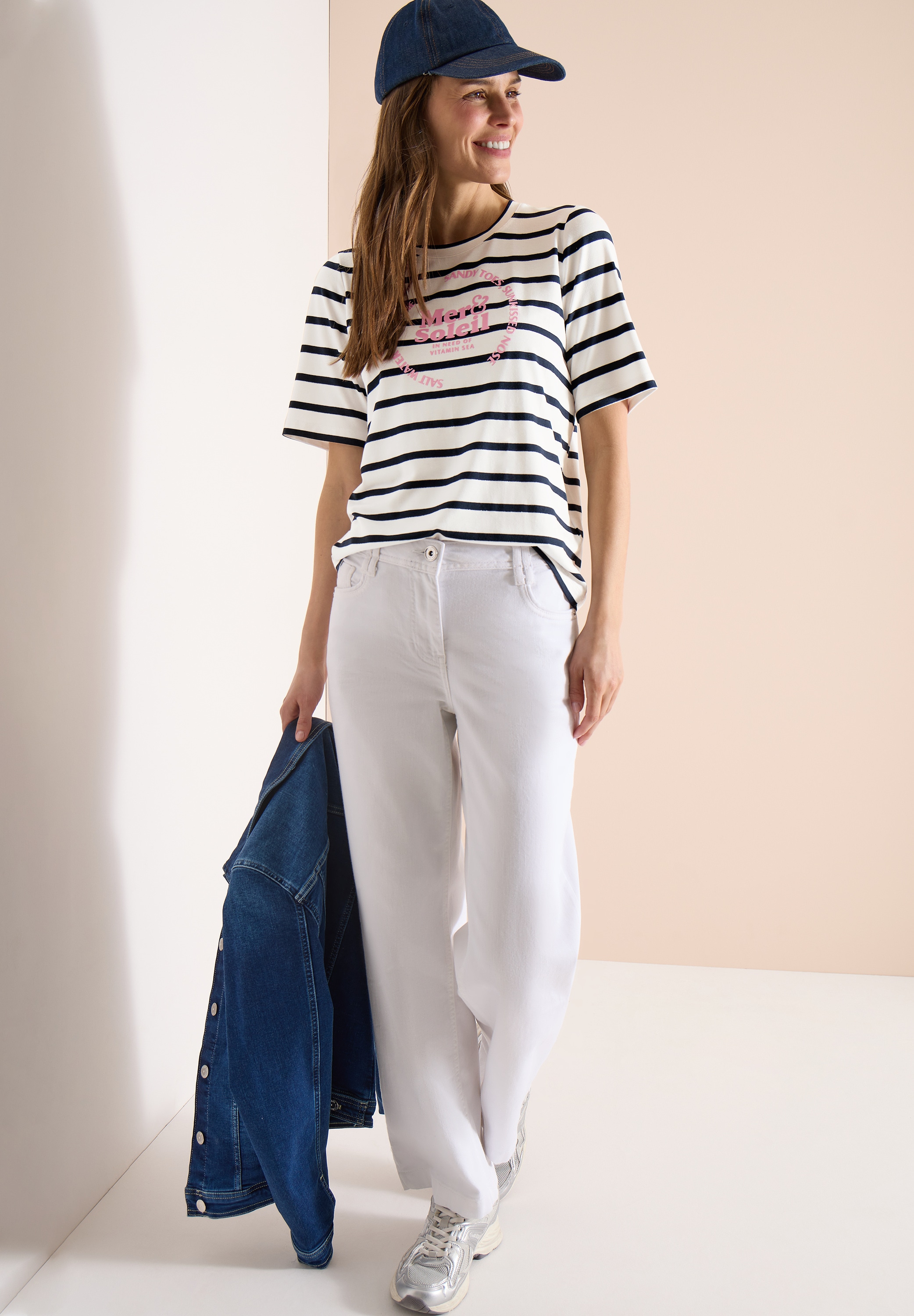 Cecil T-Shirt mit Streifen Muster