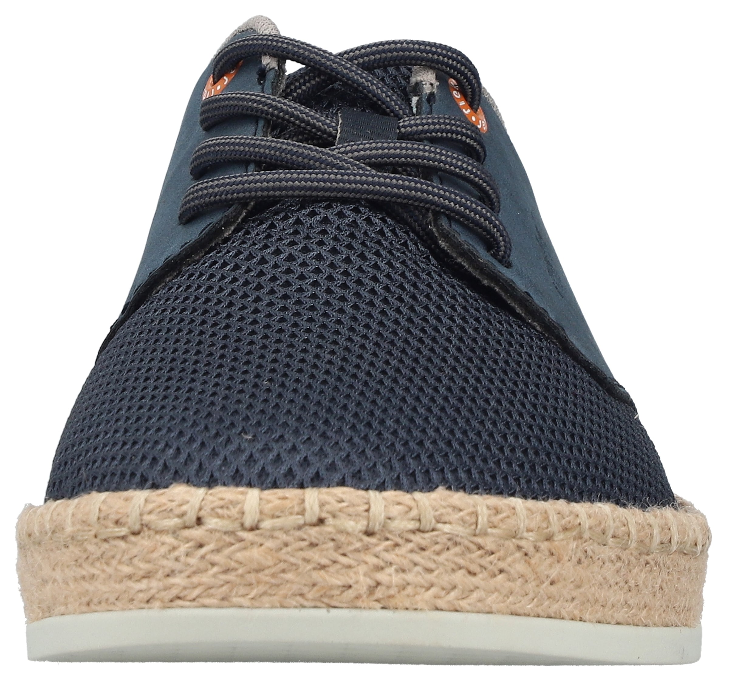 Rieker Schnürschuh  Halbschuh, Sneaker, Schnürer mit Bastumrahmung an der Laufsohle