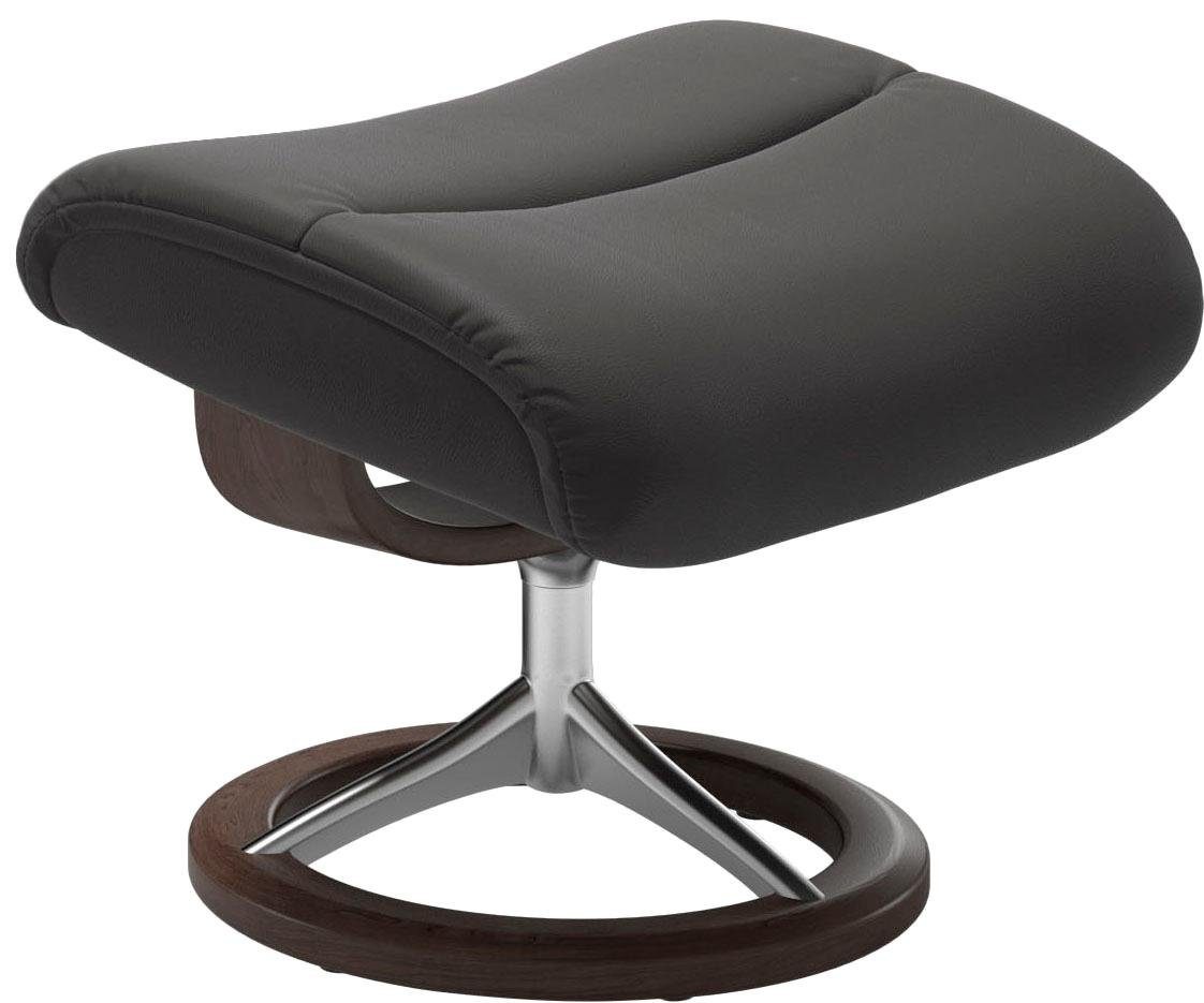 Stressless® Relaxsessel »View«, (Set, Relaxsessel mit Hocker), mit Signature Base, Größe S,Gestell Wenge