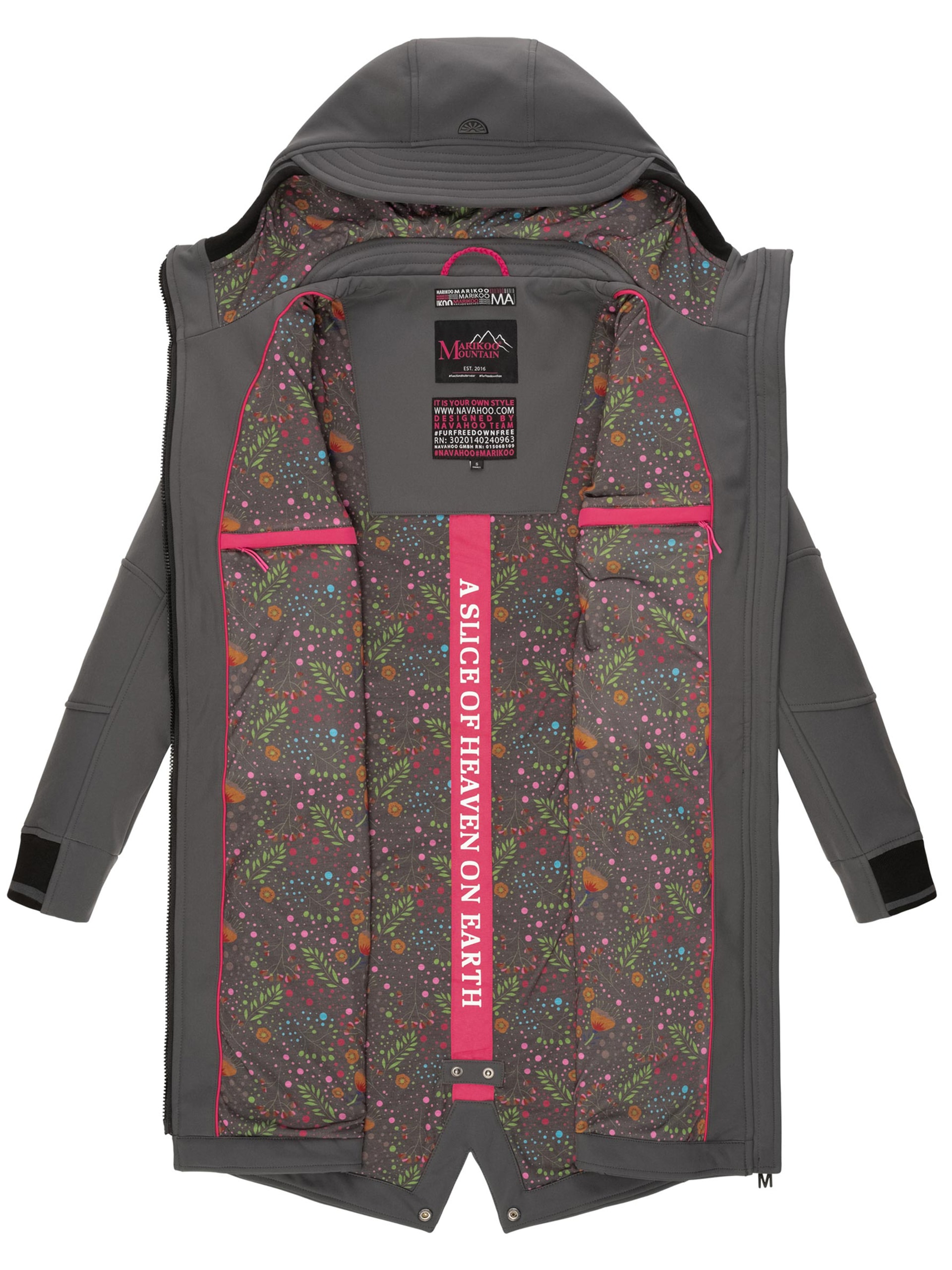Marikoo Softshelljacke »Marikoo Mount Furnica Damen Softshell Jacke B964«