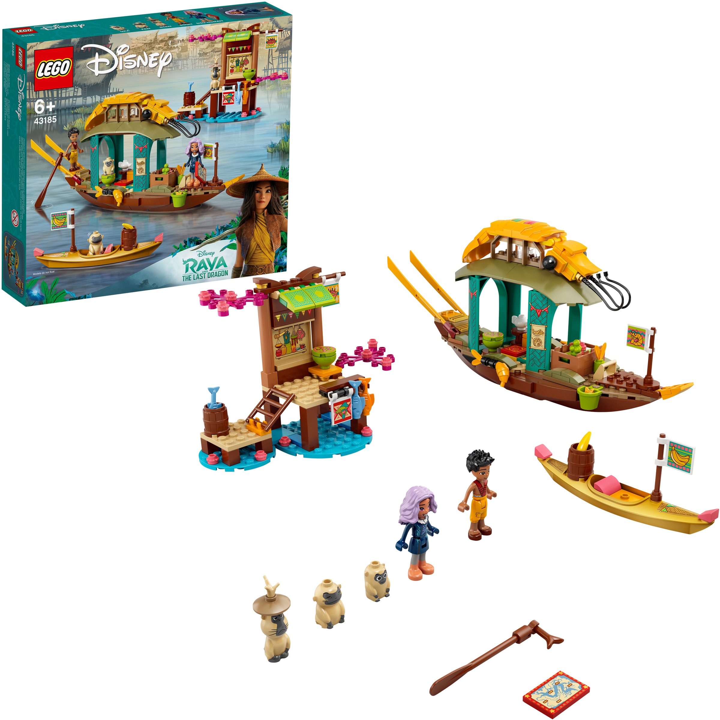 LEGO® Konstruktionsspielsteine »Bouns Boot (43185), LEGO® Disney Princess™«, (247 St.), Made in Europe